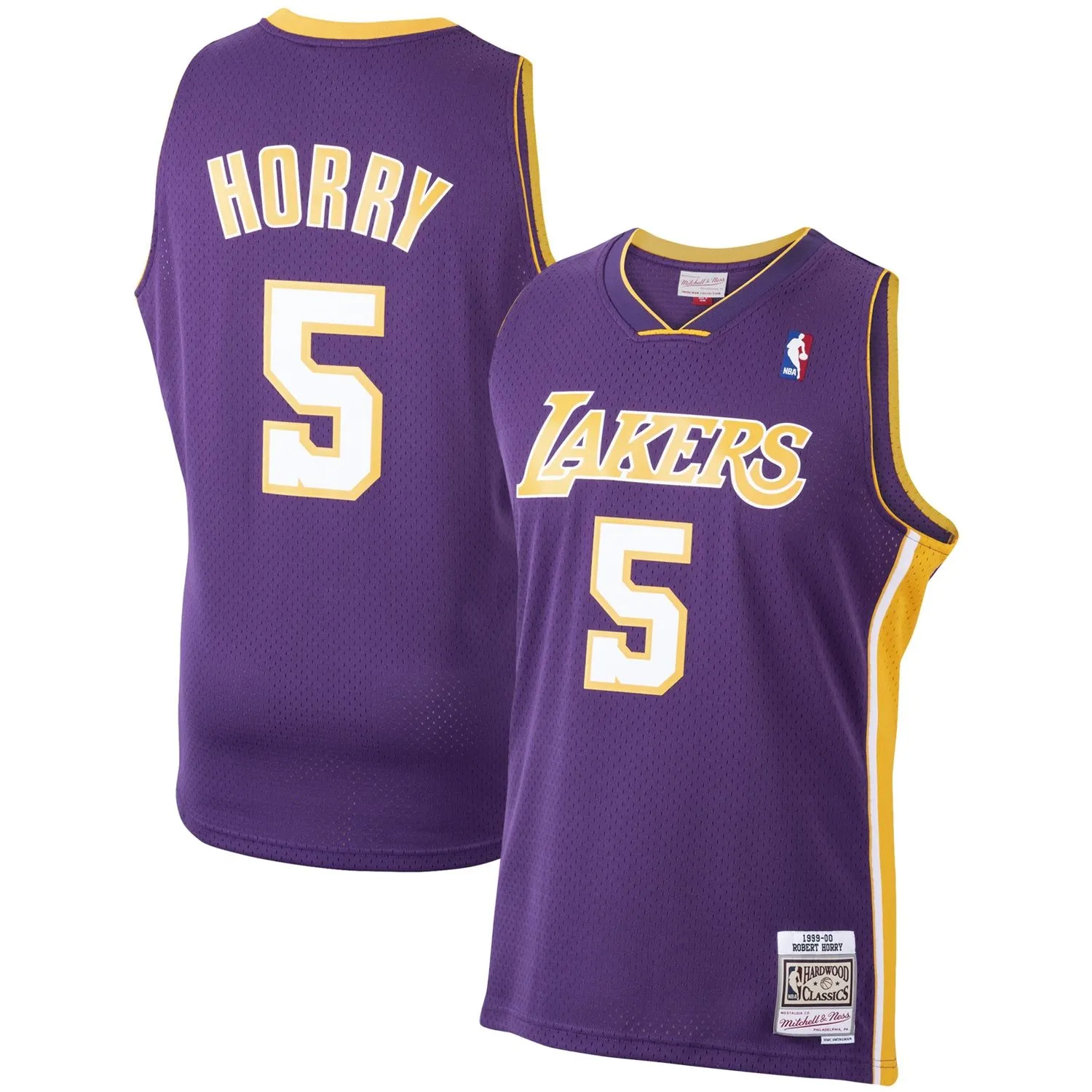 Robert Horry Los Angeles Lakers Mitchell & Ness 1999/00 Hardwood Classics Swingman Jersey - Purple