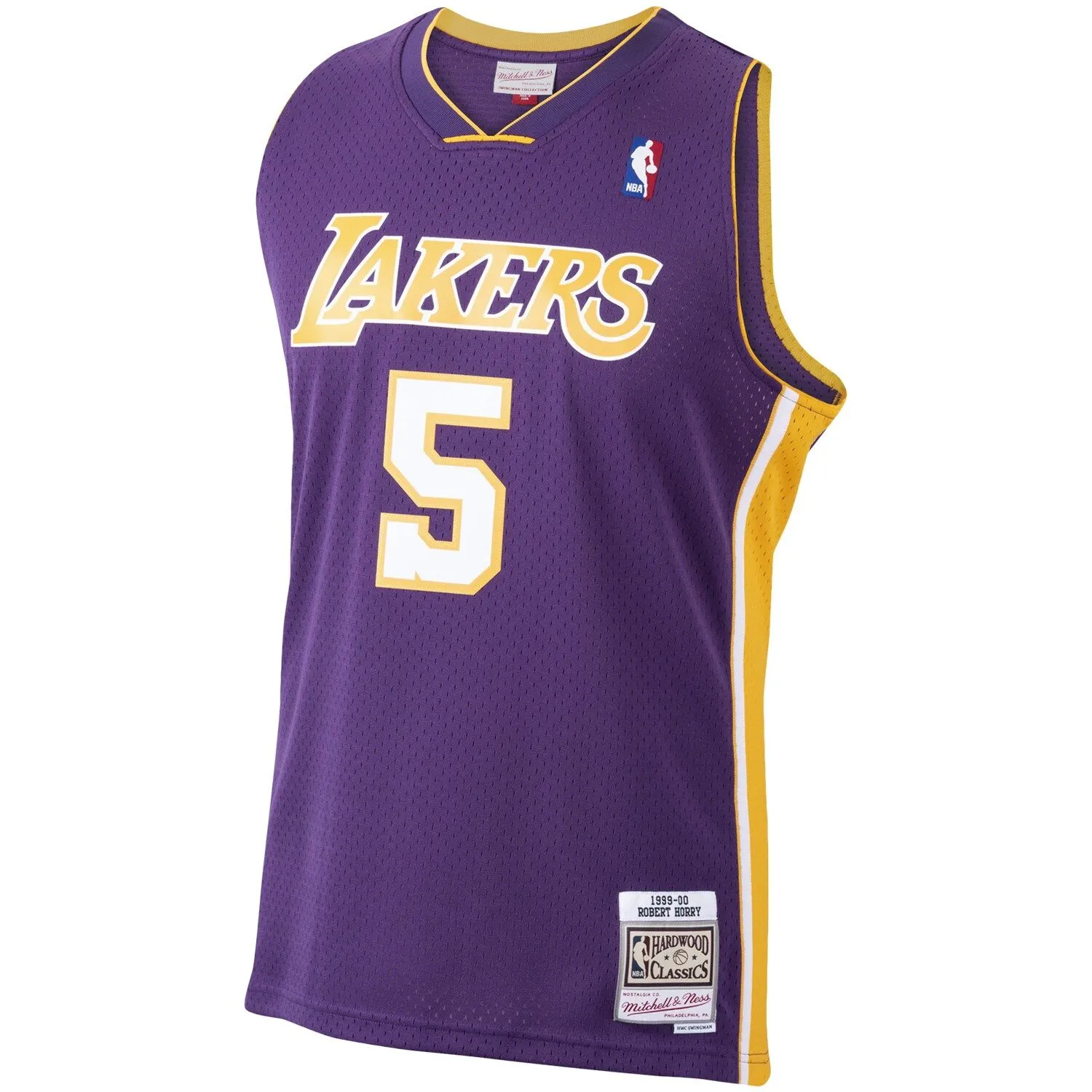 Robert Horry Los Angeles Lakers Mitchell & Ness 1999/00 Hardwood Classics Swingman Jersey - Purple