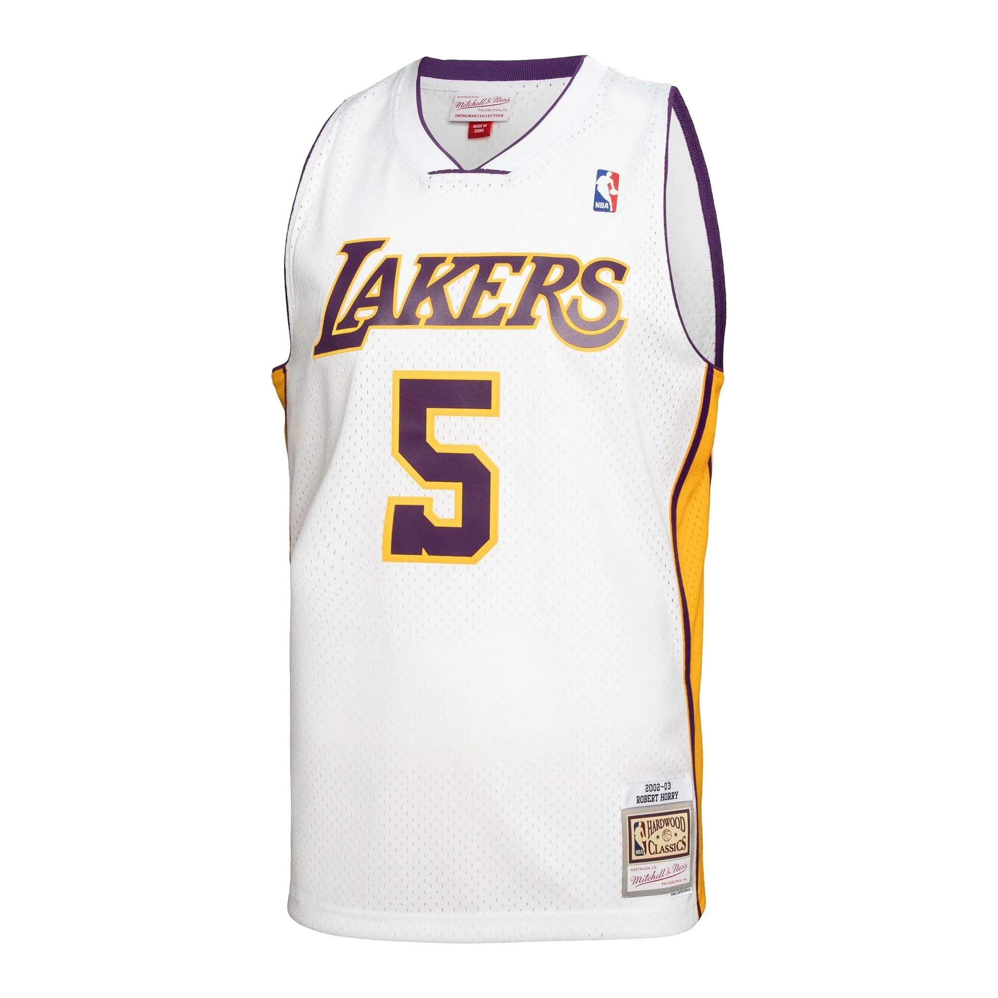 Robert Horry Los Angeles Lakers Mitchell & Ness 2001/02 Hardwood Classics Swingman Jersey - White