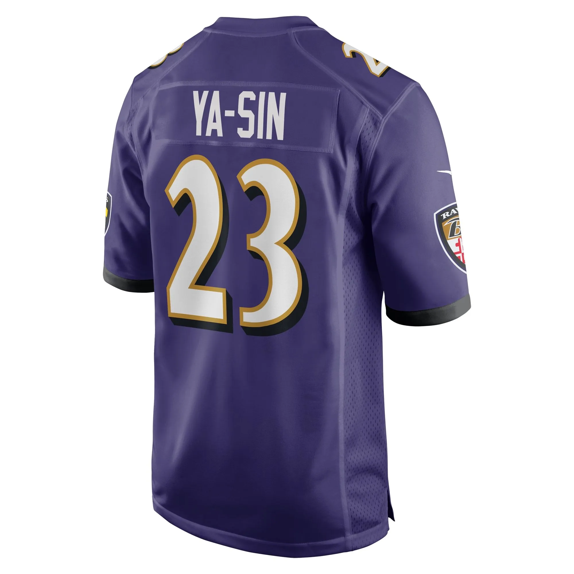 Rock Ya-Sin Baltimore Ravens   Game Jersey -  Purple