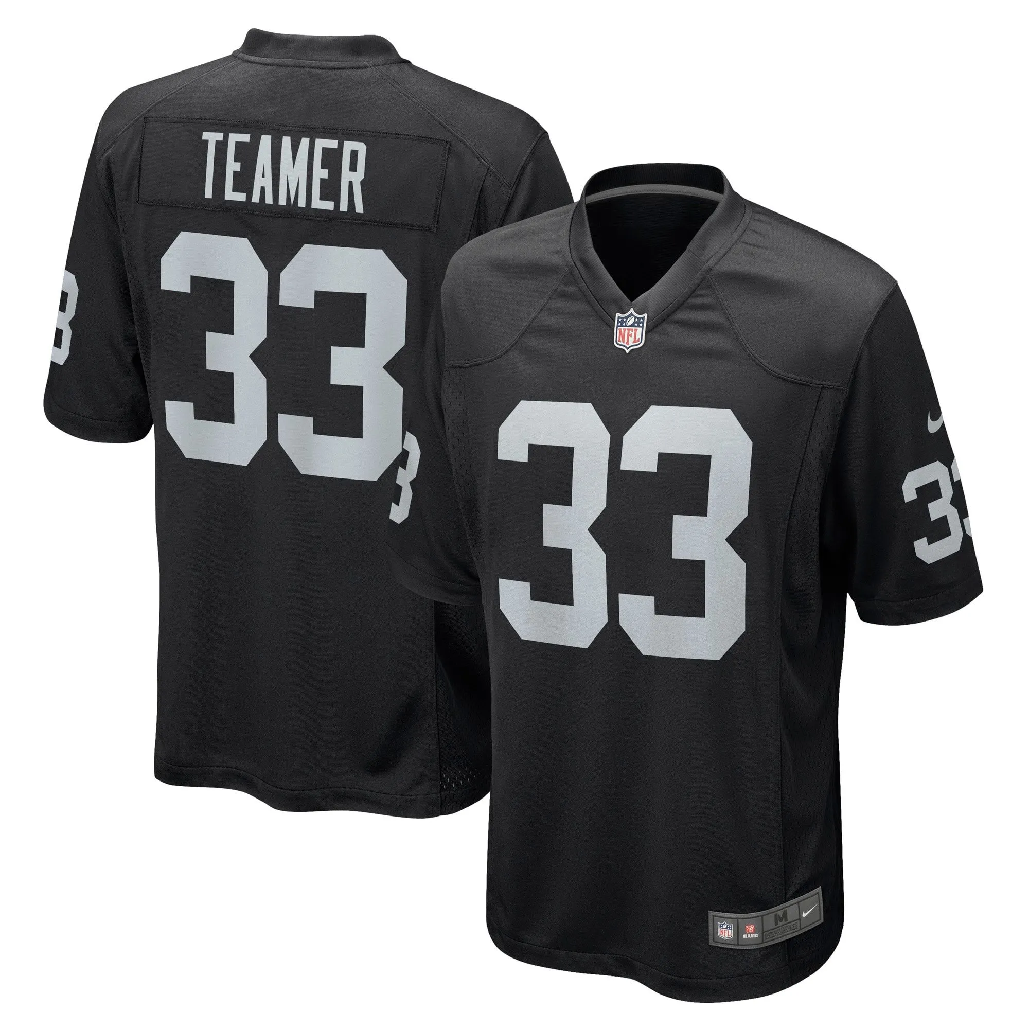 Roderic Teamer Las Vegas Raiders  Game Jersey - Black