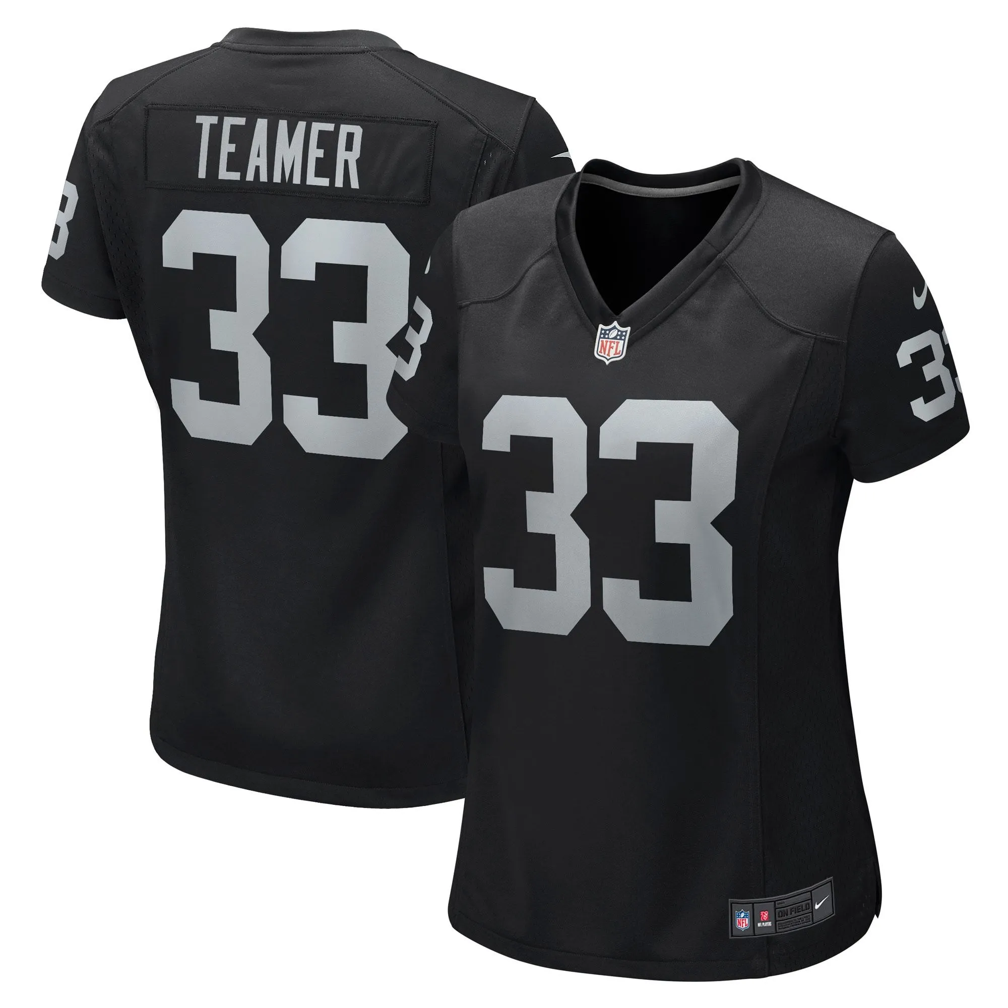 Roderic Teamer Las Vegas Raiders  Women's Game Jersey - Black