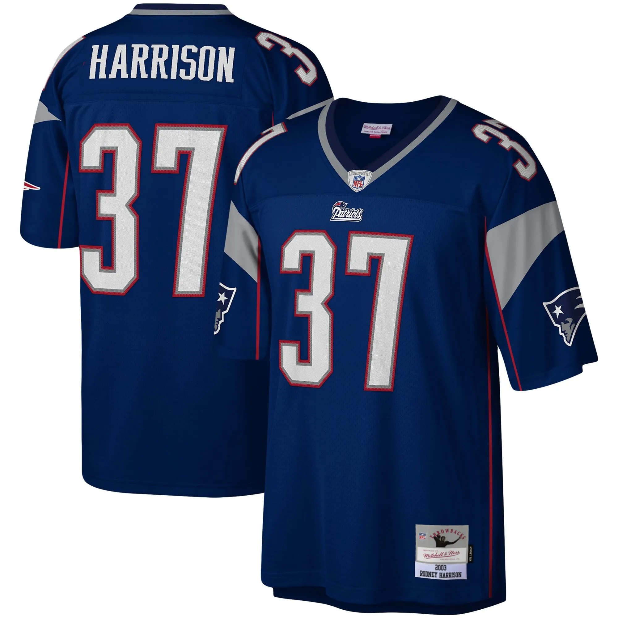 Rodney Harrison New England Patriots Mitchell & Ness Legacy Replica Jersey - Navy