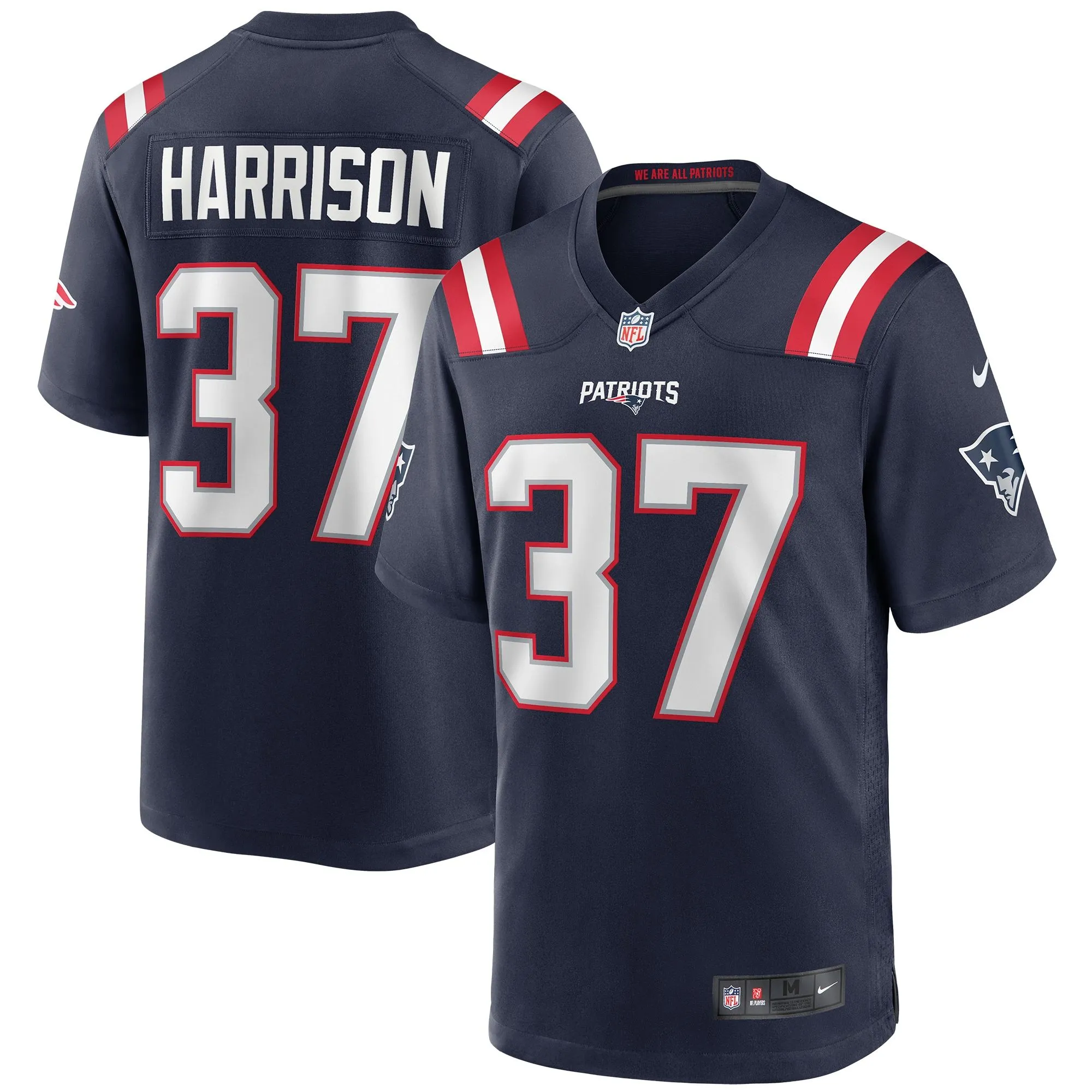 Rodney Harrison New England Patriots  Game Retired Player Jersey - Navy