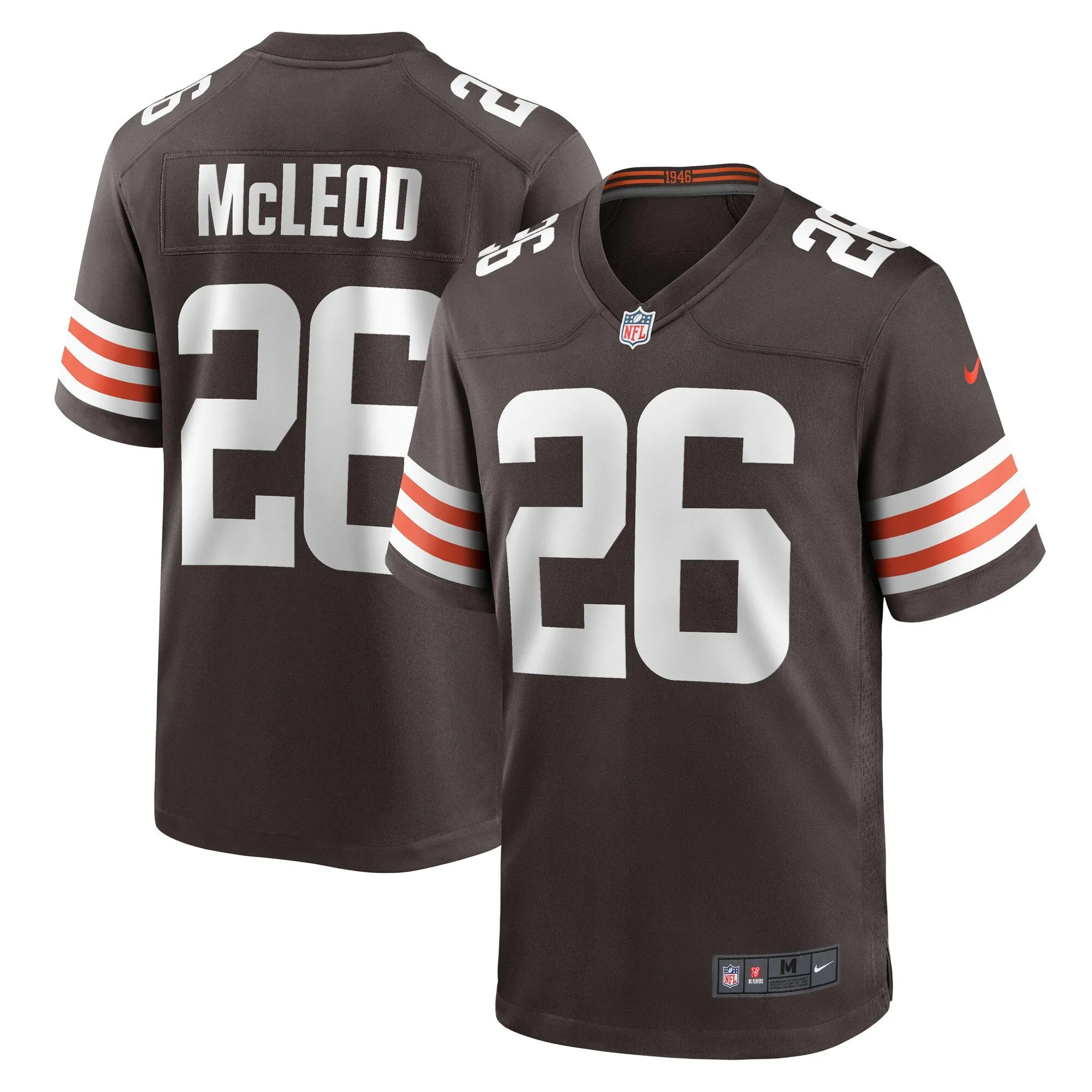 Rodney McLeod Cleveland Browns  Team Game Jersey -  Brown