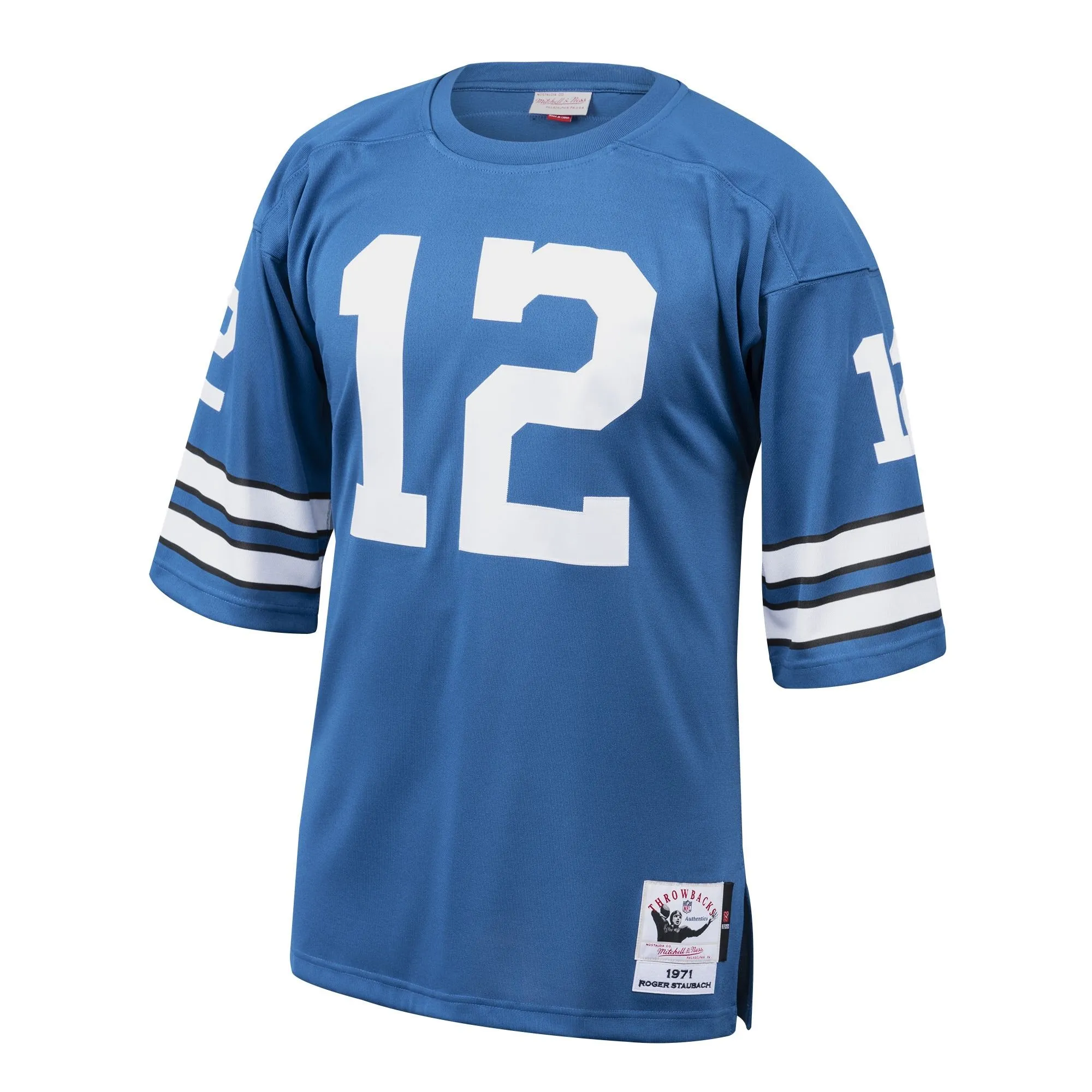 Roger Staubach Dallas Cowboys 1971 Mitchell & Ness  Throwback Retired Player Jersey - Royal