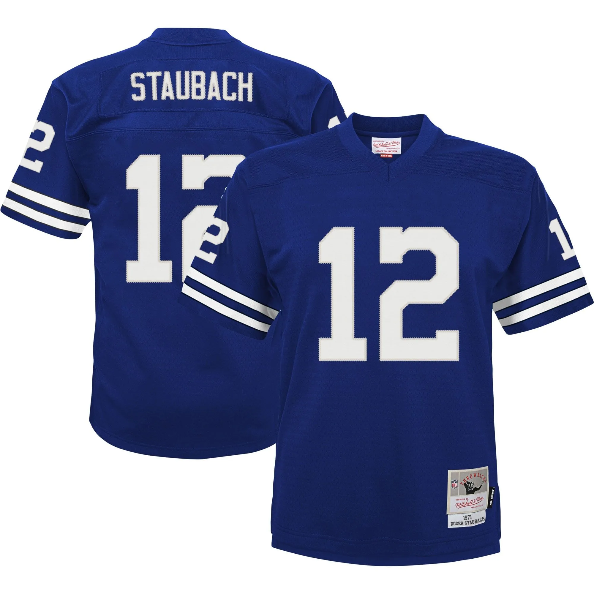 Roger Staubach Dallas Cowboys Mitchell & Ness Infant 1971 Retired Legacy Jersey - Navy