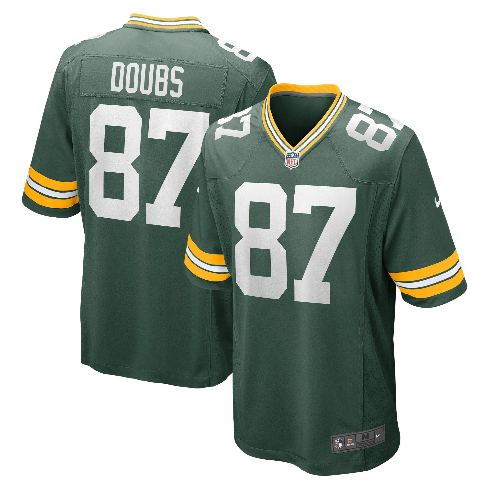 Romeo Doubs Green Bay Packers  Game Player Jersey - Green