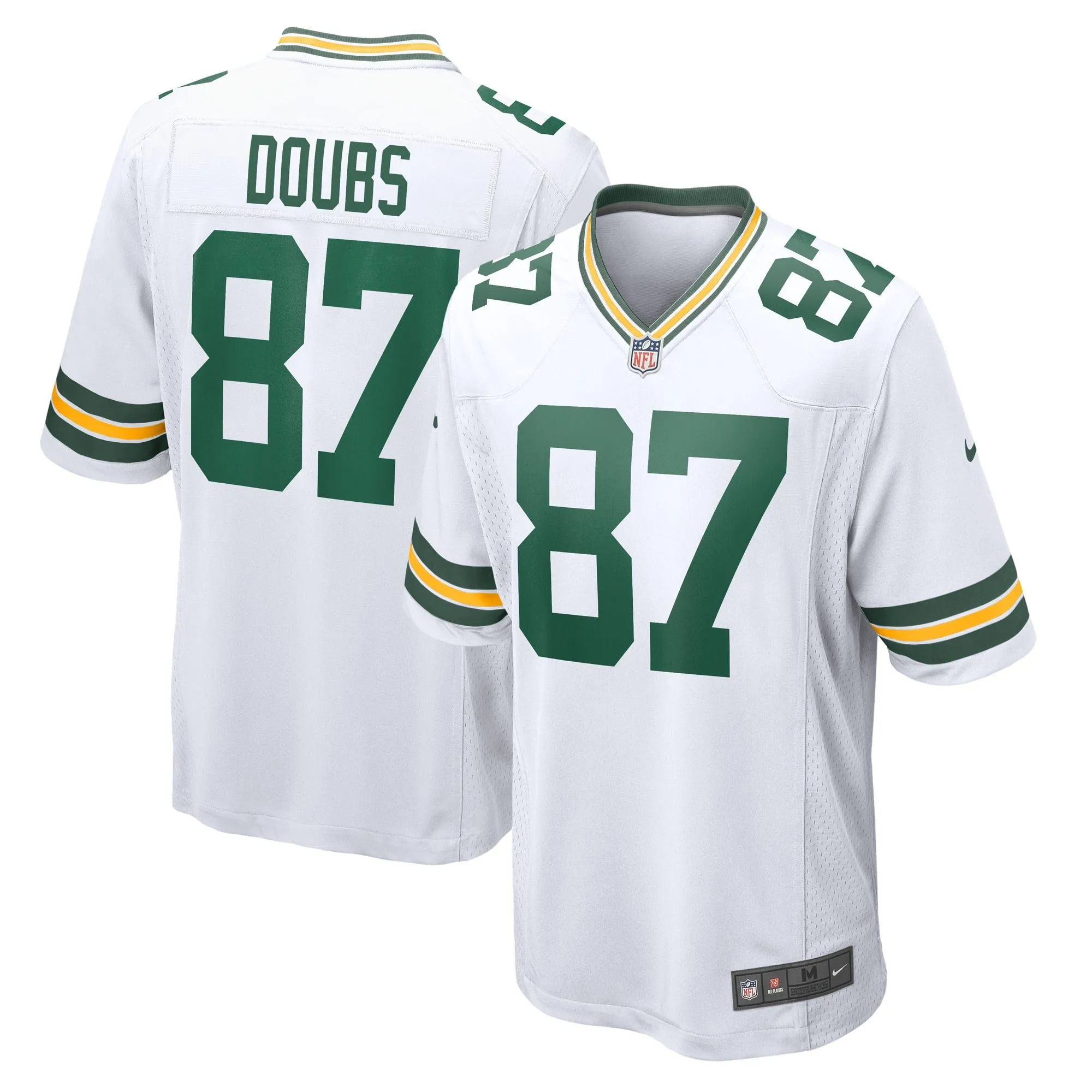 Romeo Doubs Green Bay Packers  Game Player Jersey - White