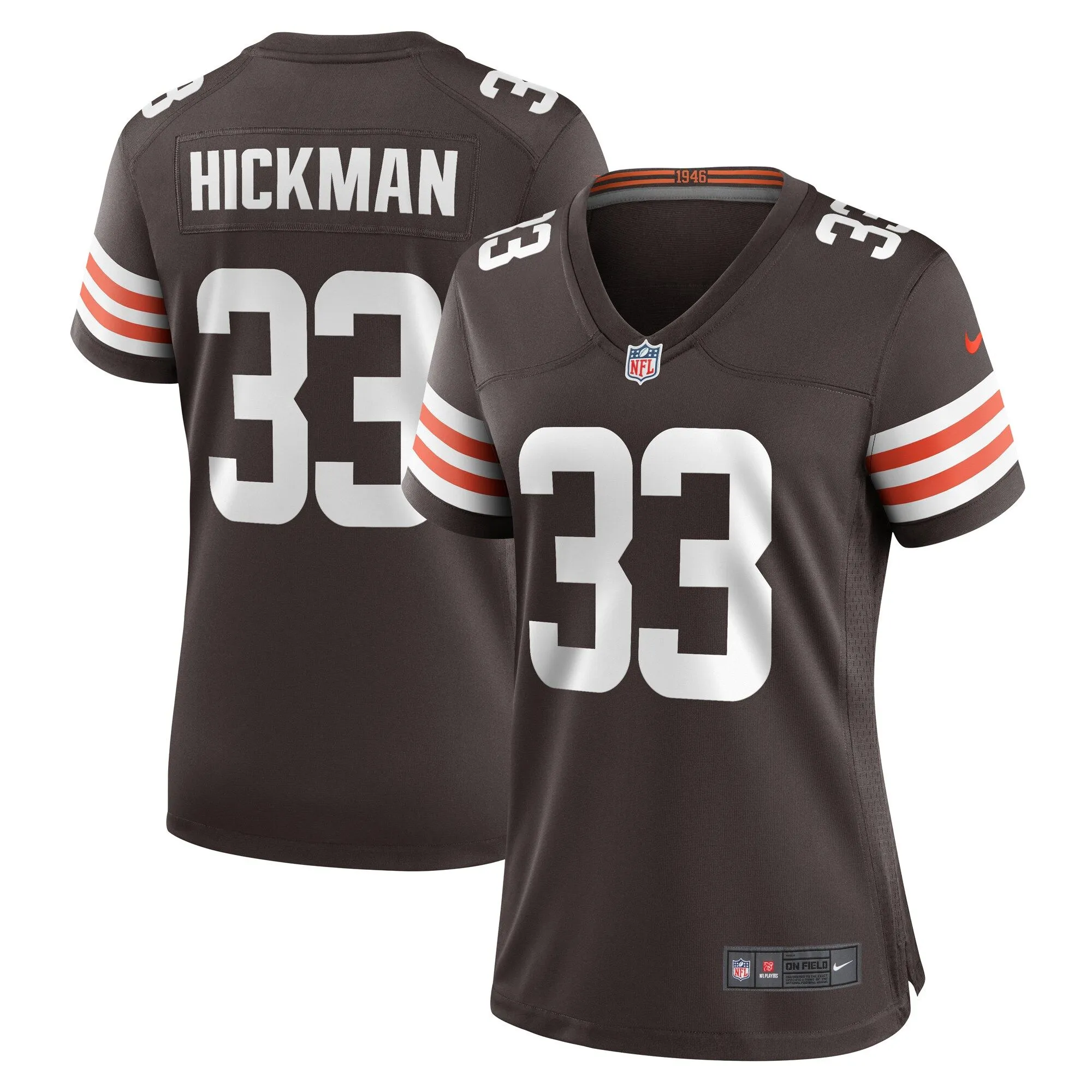 Ronnie Hickman Cleveland Browns  Women's Team Game Jersey -  Brown