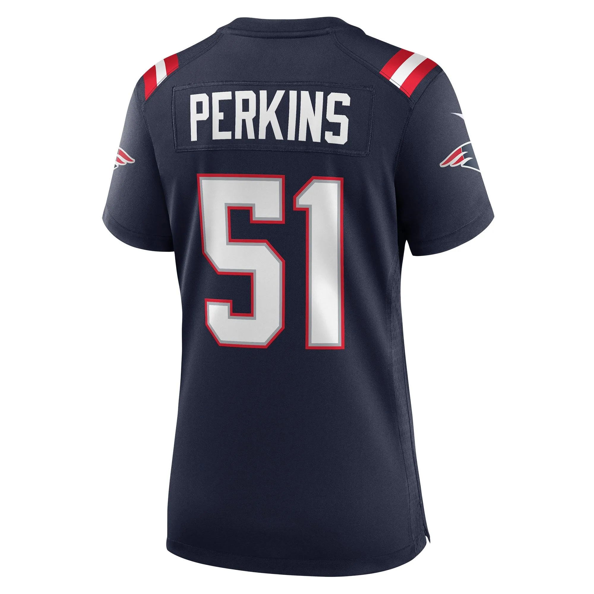 Ronnie Perkins New England Patriots  Women's Game Jersey - Navy