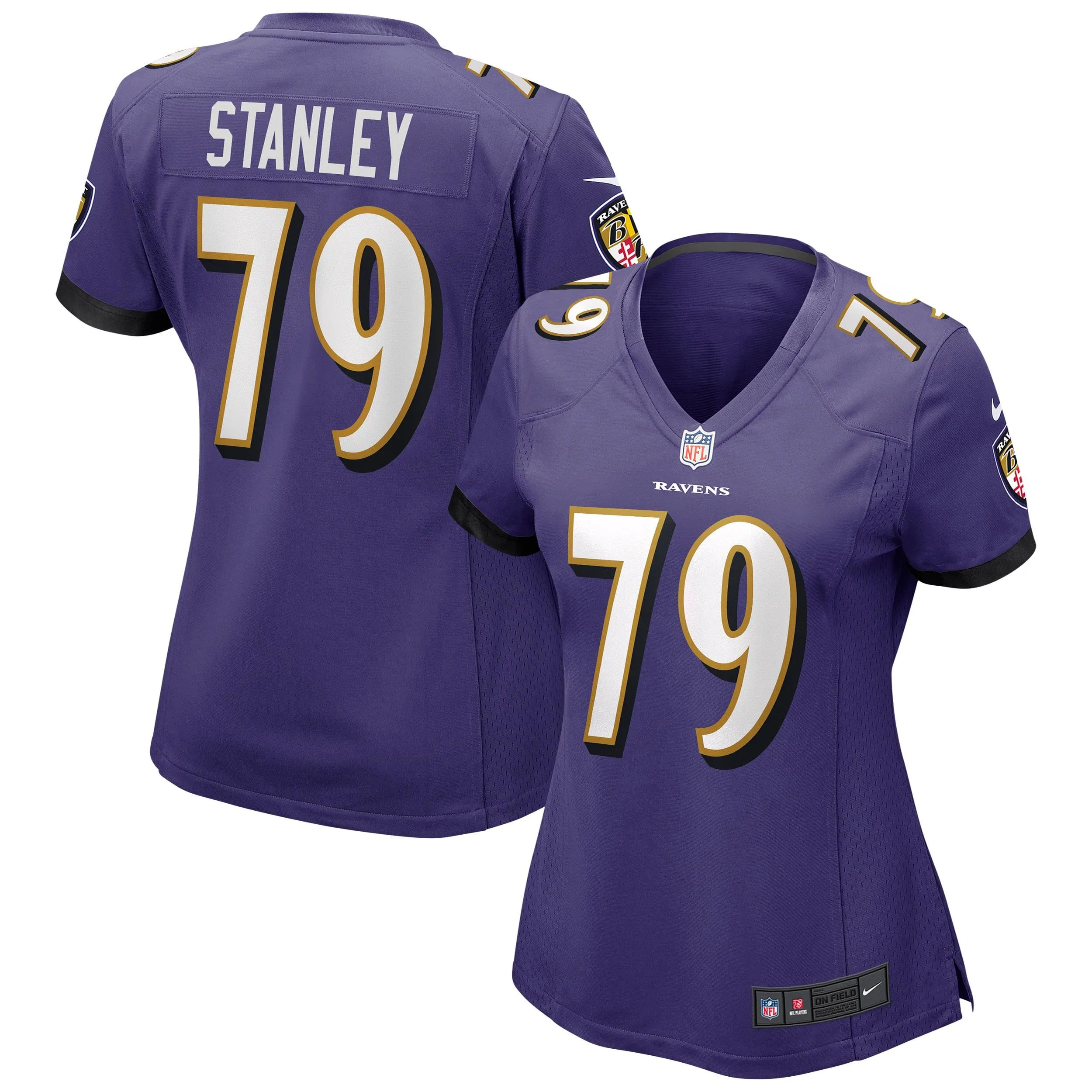 Ronnie Stanley Baltimore Ravens  Women's Game Jersey - Purple