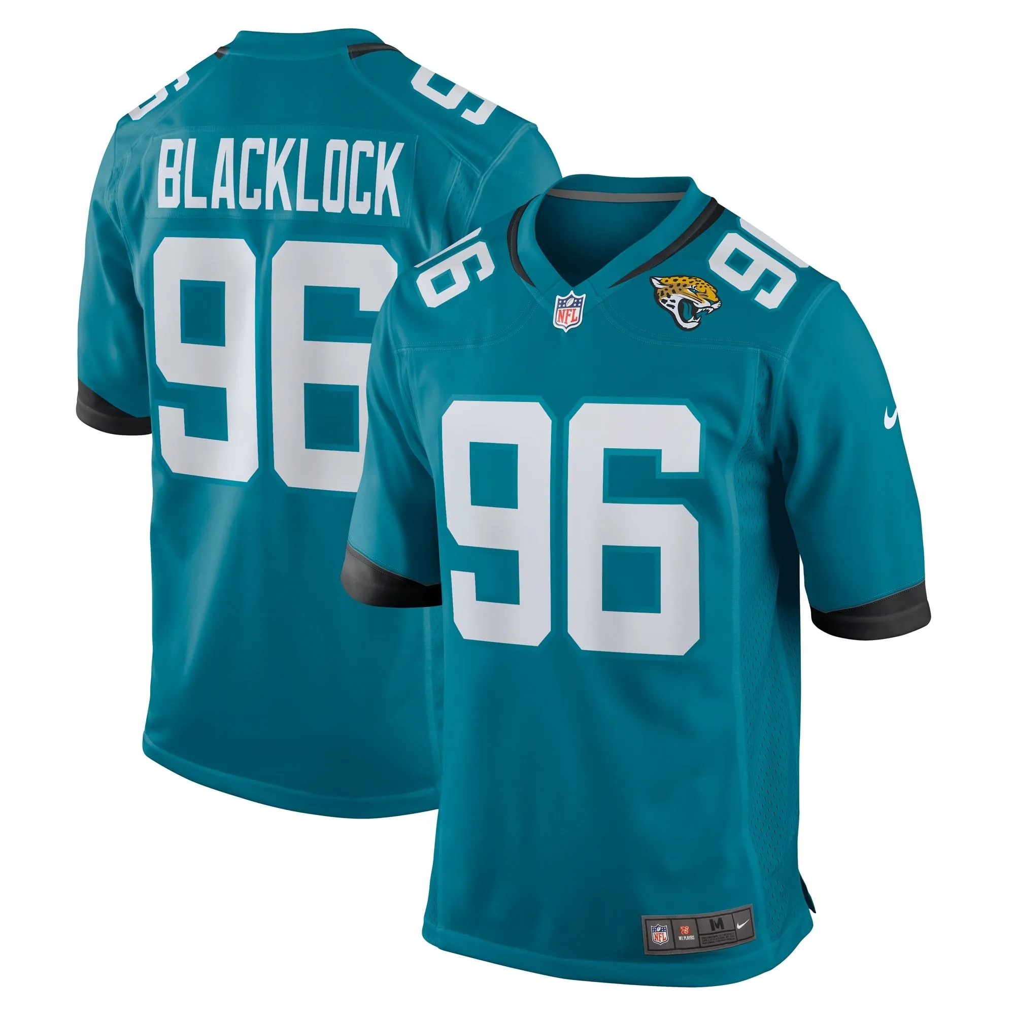 Ross Blacklock Jacksonville Jaguars  Team Game Jersey -  Teal