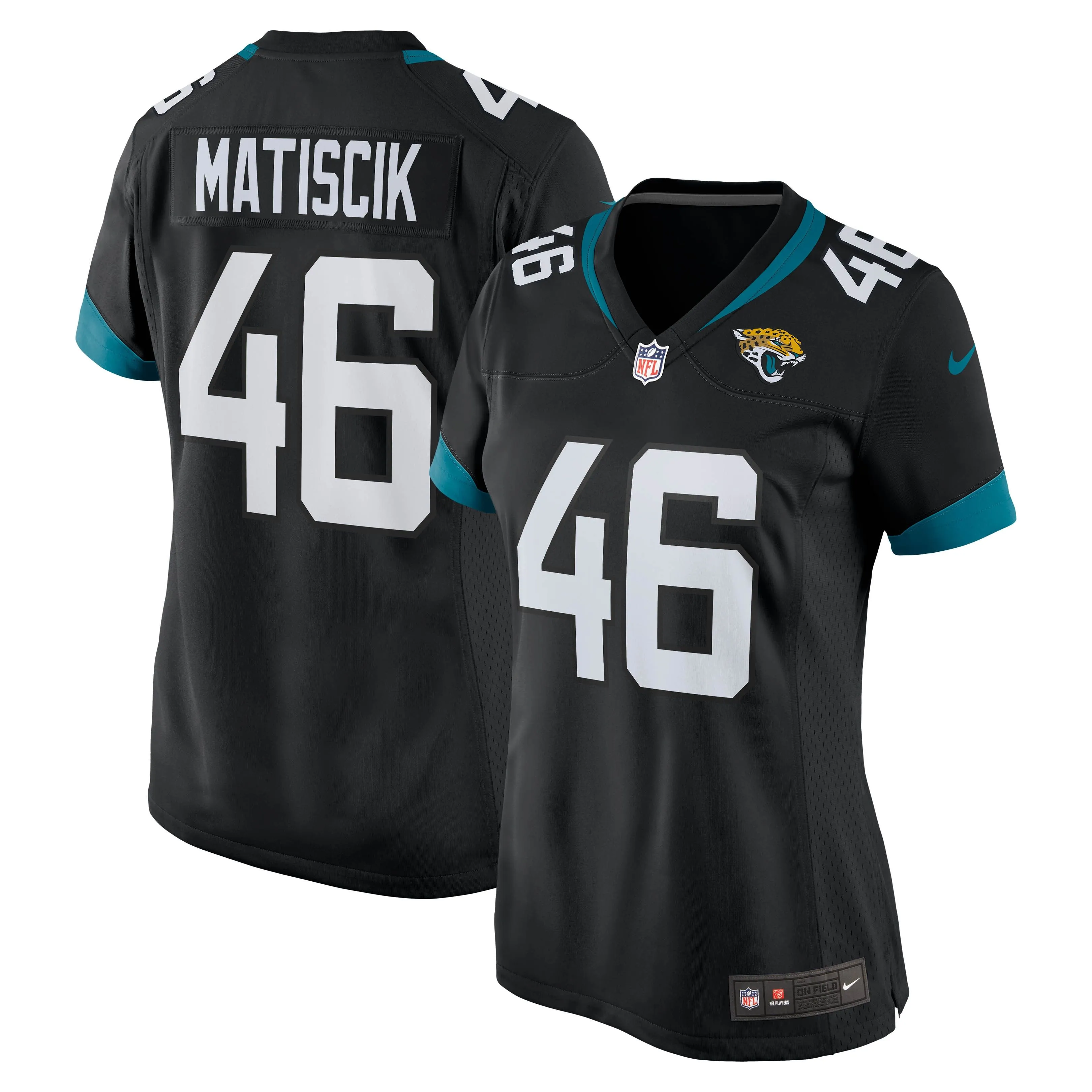 Ross Matiscik Jacksonville Jaguars  Women's Game Jersey - Black