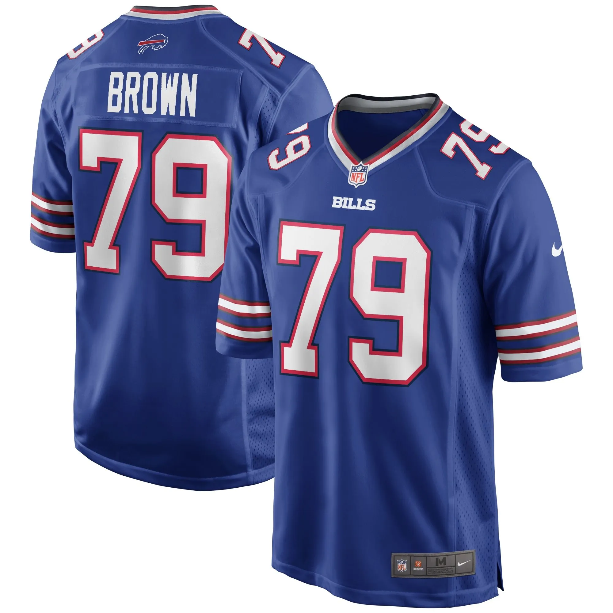 Ruben Brown Buffalo Bills  Game Retired Player Jersey - Royal