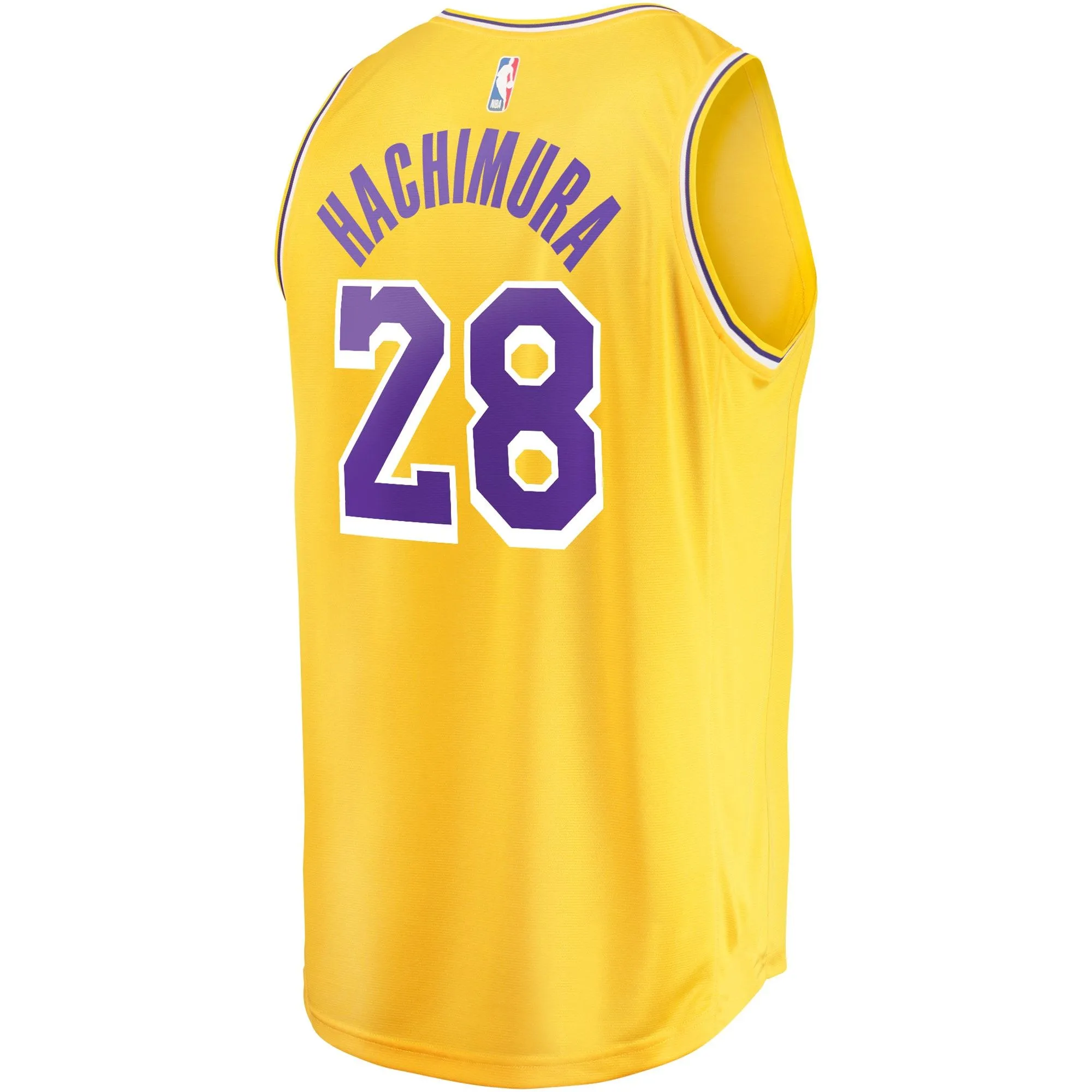 Rui Hachimura Los Angeles Lakers Fanatics Branded Youth Fast Break Player Jersey - Icon Edition - Gold