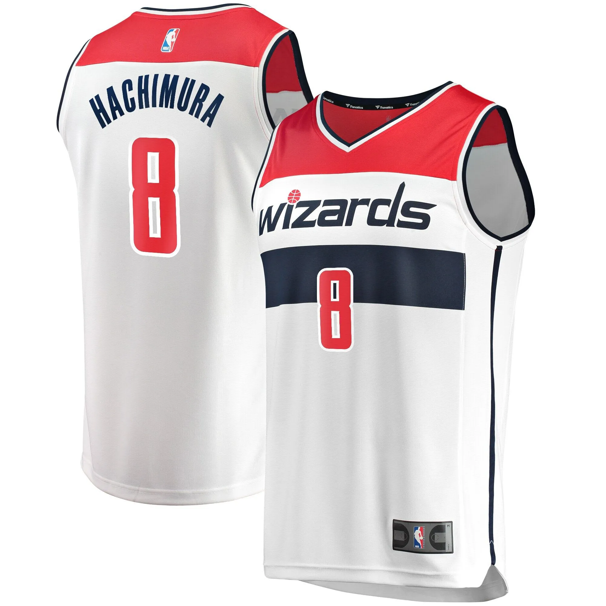 Rui Hachimura Washington Wizards Fanatics Branded Fast Break Replica Player Jersey - Association Edition - White