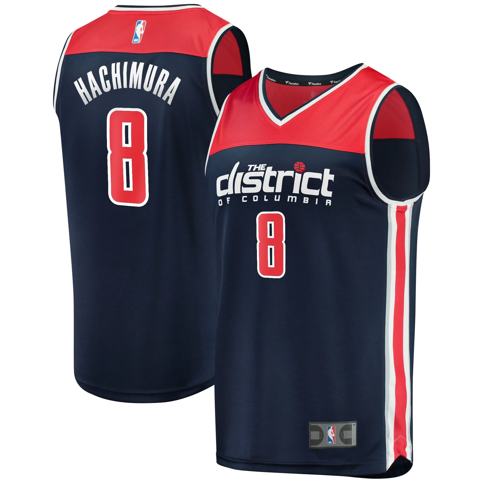 Rui Hachimura Washington Wizards Fanatics Branded Youth Fast Break Replica Player Team Jersey - Statement Edition - Navy