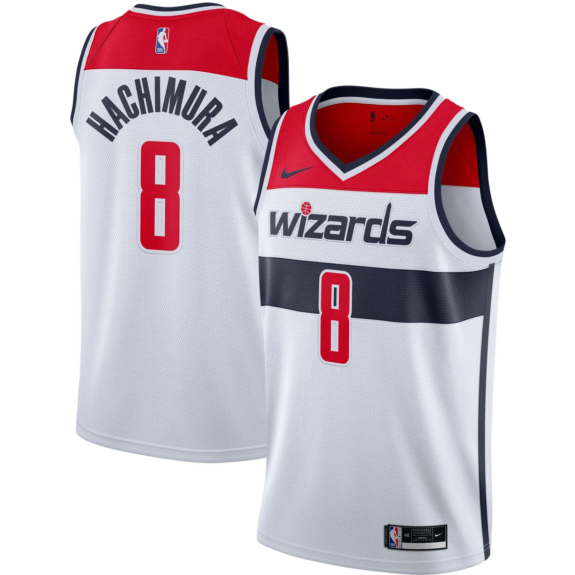 Rui Hachimura Washington Wizards  2020/21 Swingman Jersey - White - Association Edition