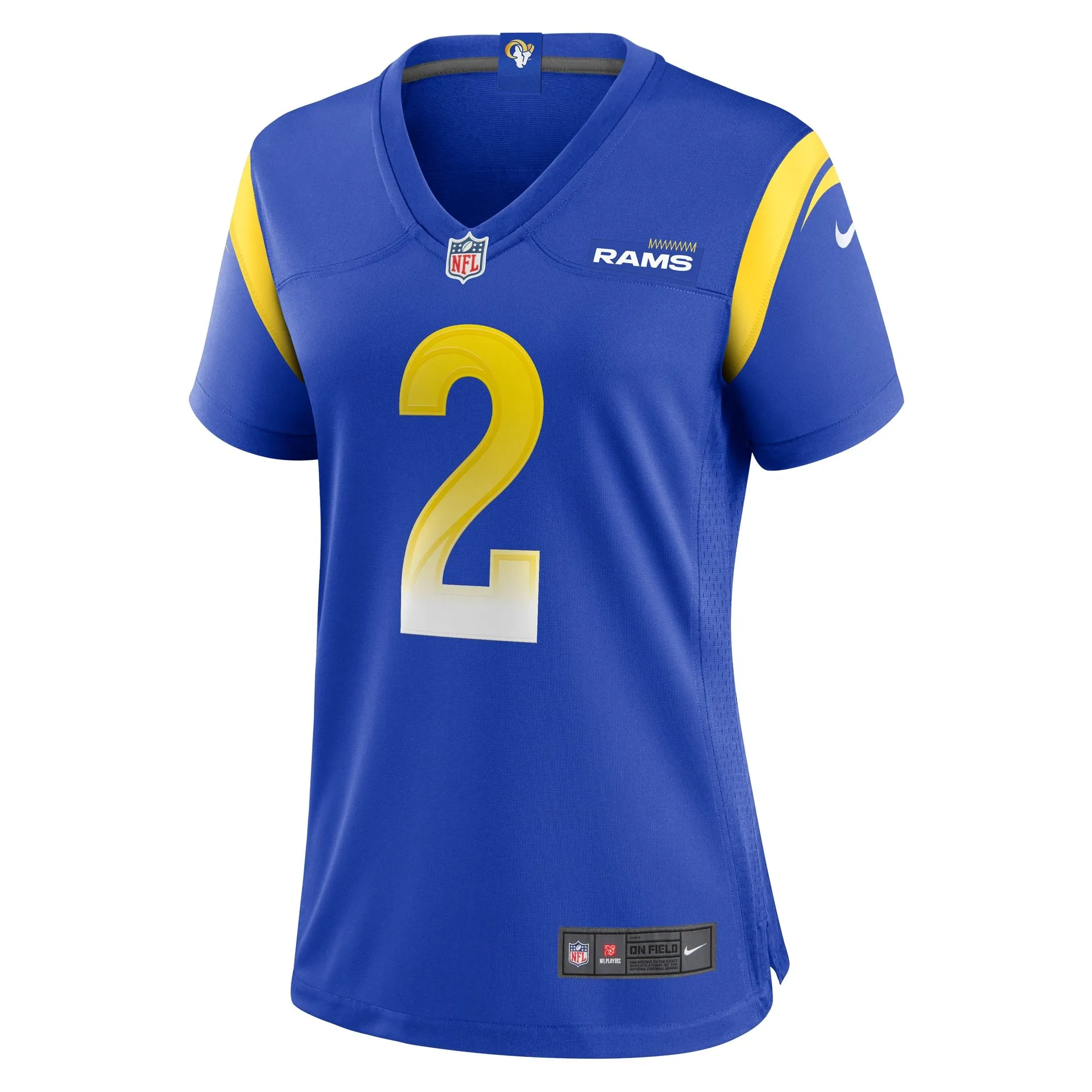 Russ Yeast Los Angeles Rams  Women's Home Game Jersey - Royal