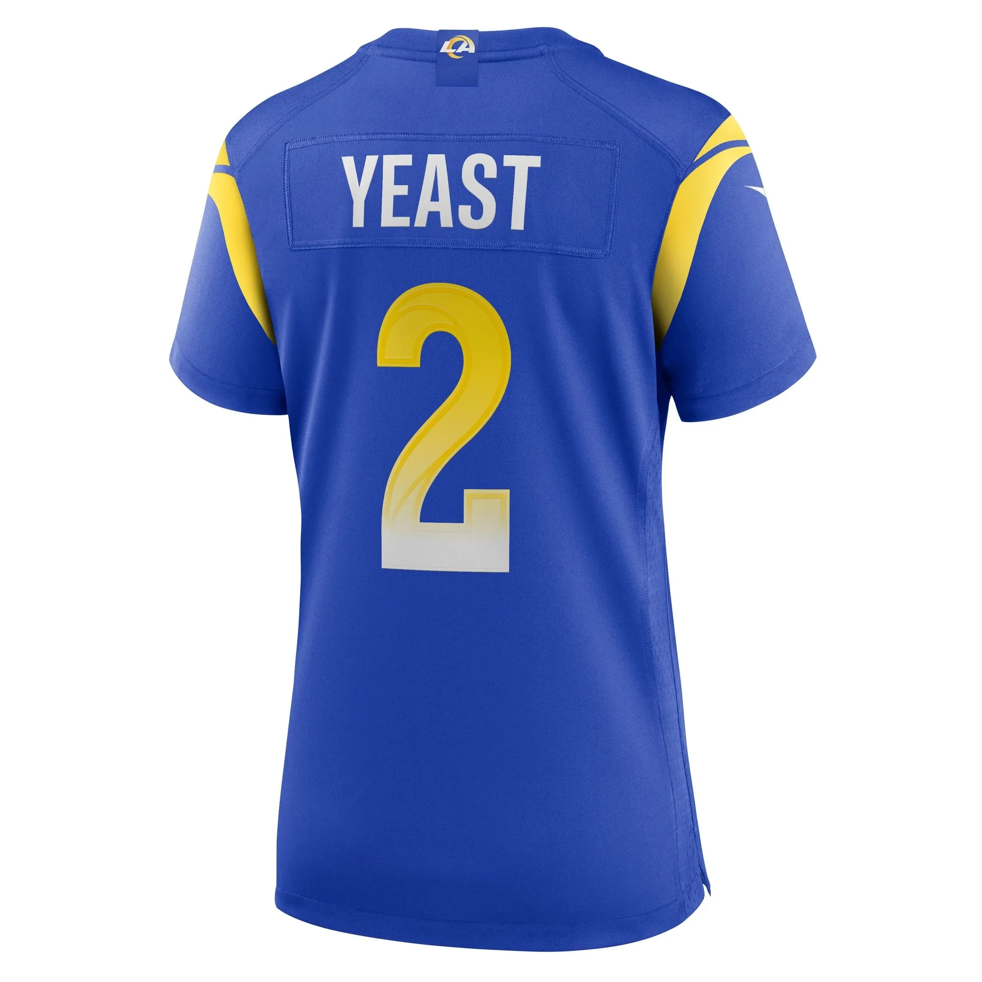 Russ Yeast Los Angeles Rams  Women's Home Game Jersey - Royal