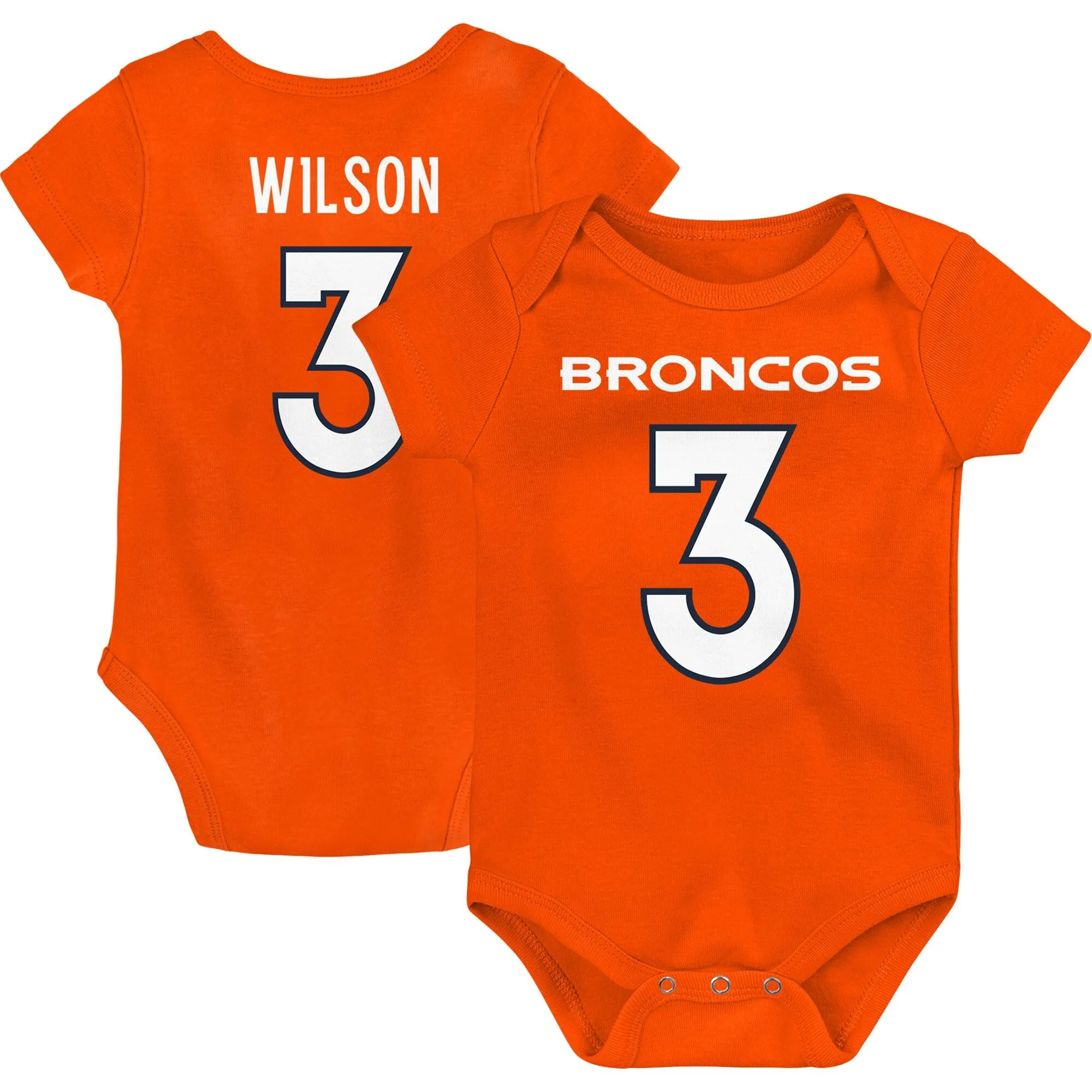 Russell Wilson Denver Broncos Newborn & Infant Team Player Bodysuit - Orange