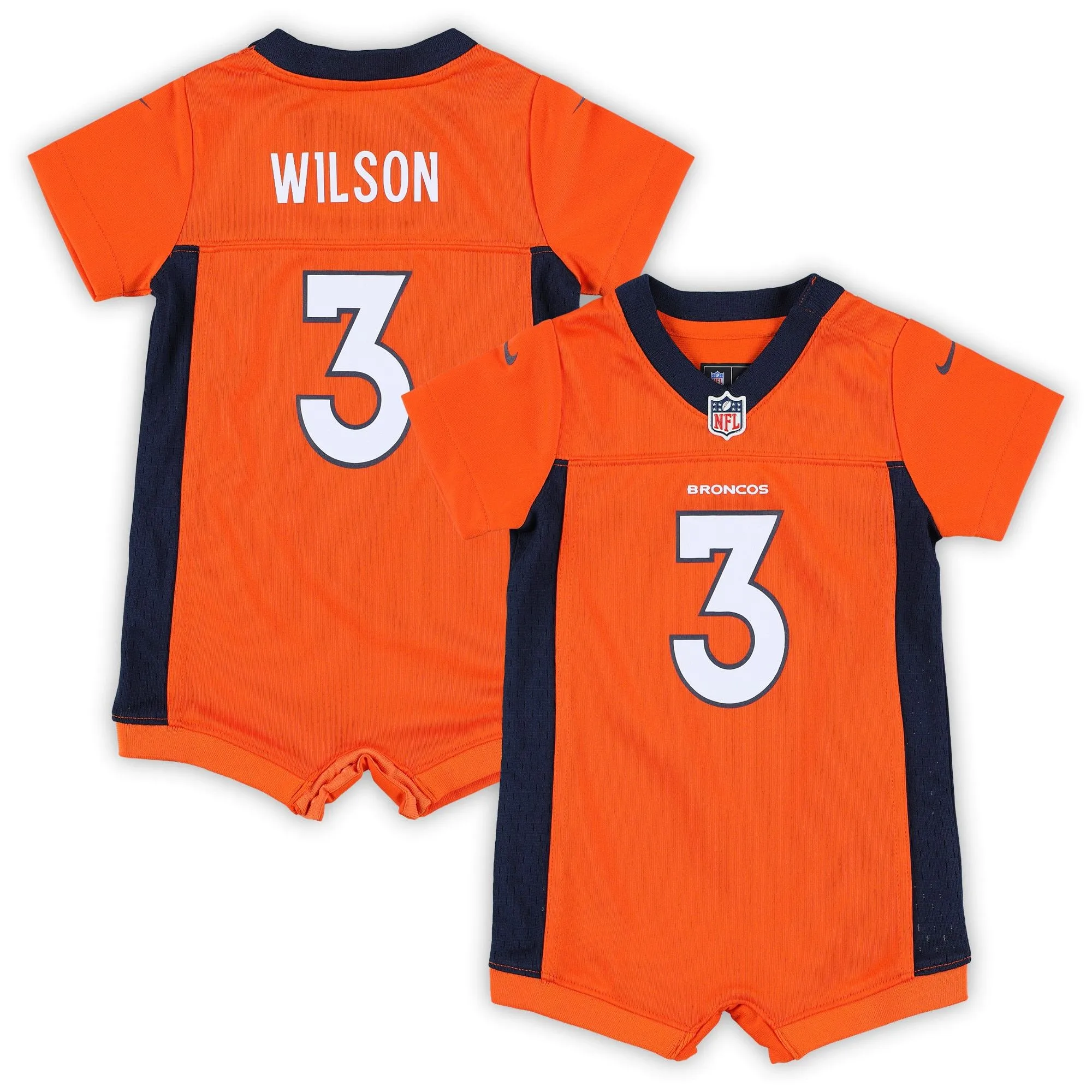 Russell Wilson Denver Broncos  Newborn & Infant Game Romper Jersey - Orange