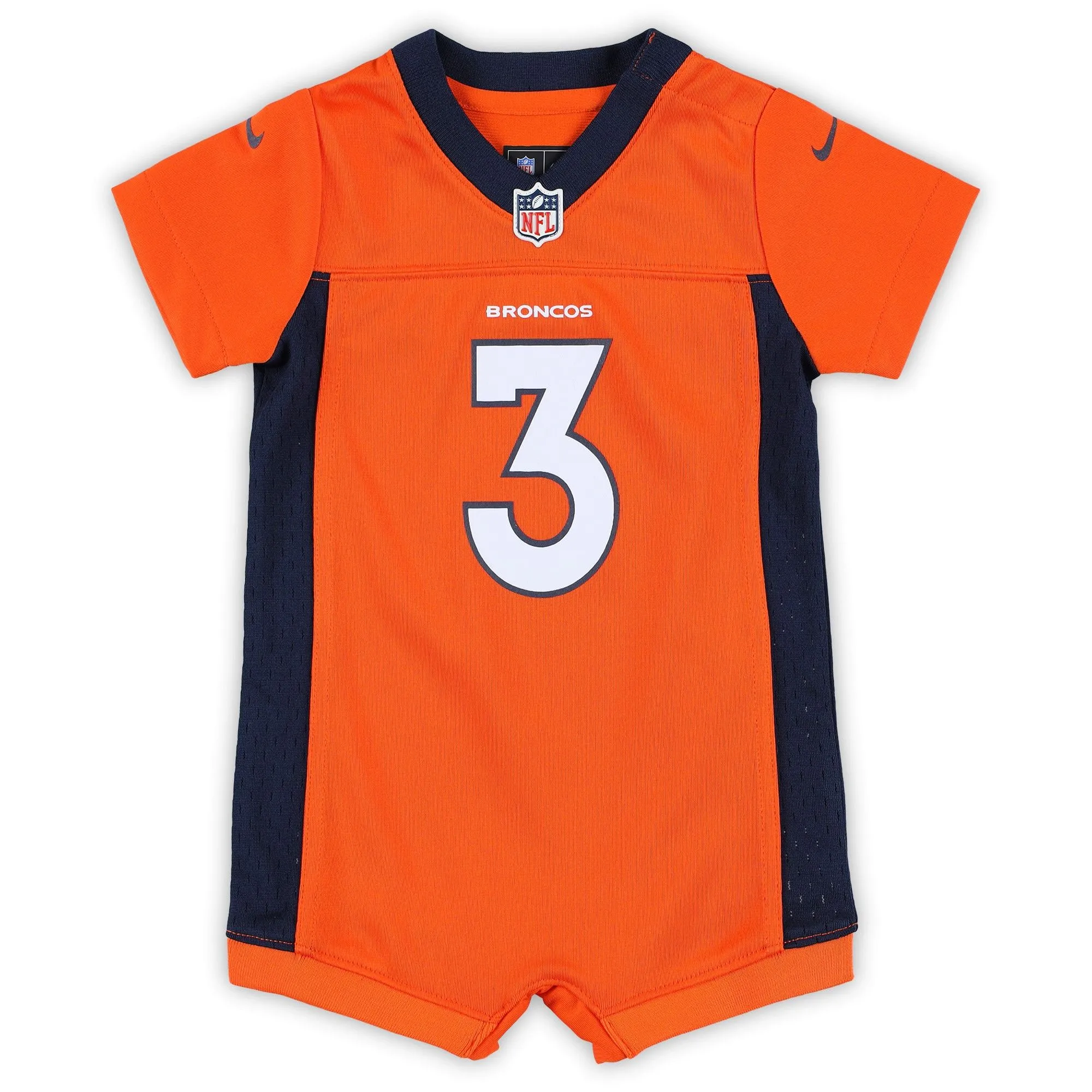 Russell Wilson Denver Broncos  Newborn & Infant Game Romper Jersey - Orange