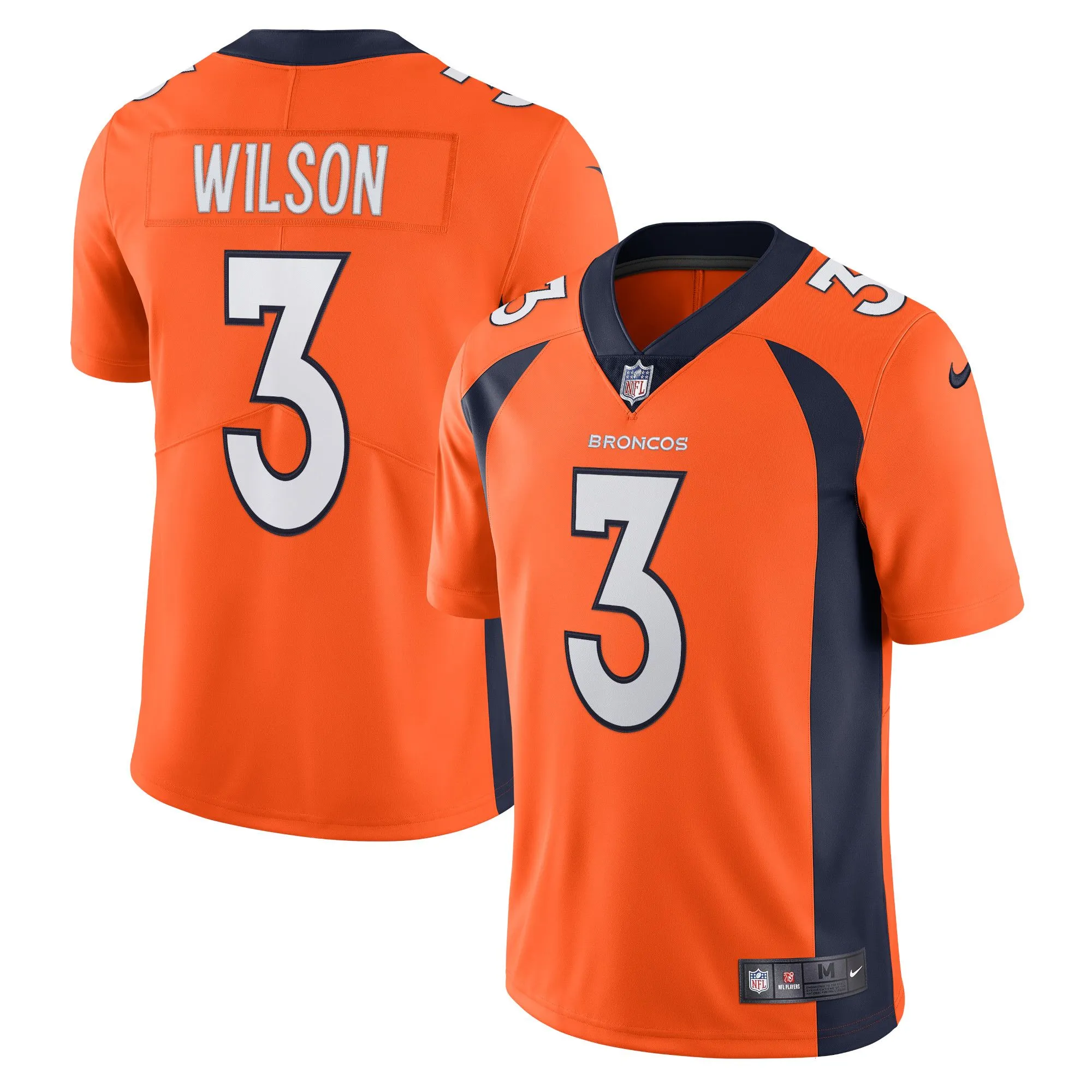 Russell Wilson Denver Broncos  Team Vapor Limited Jersey - Orange