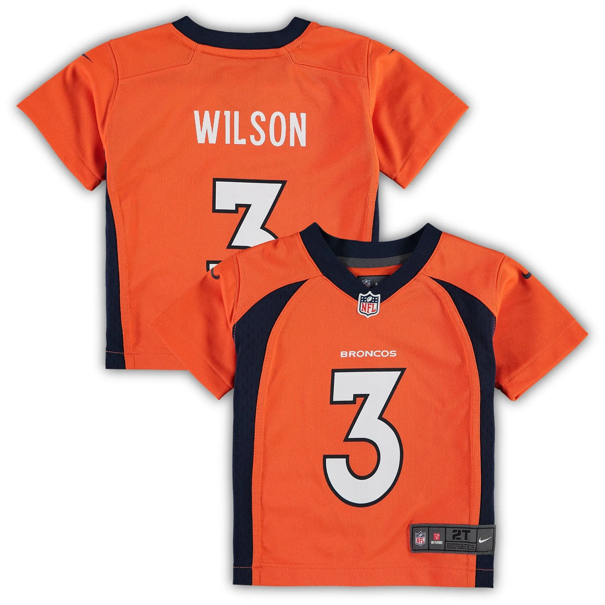 Russell Wilson Denver Broncos  Toddler Game Jersey - Orange