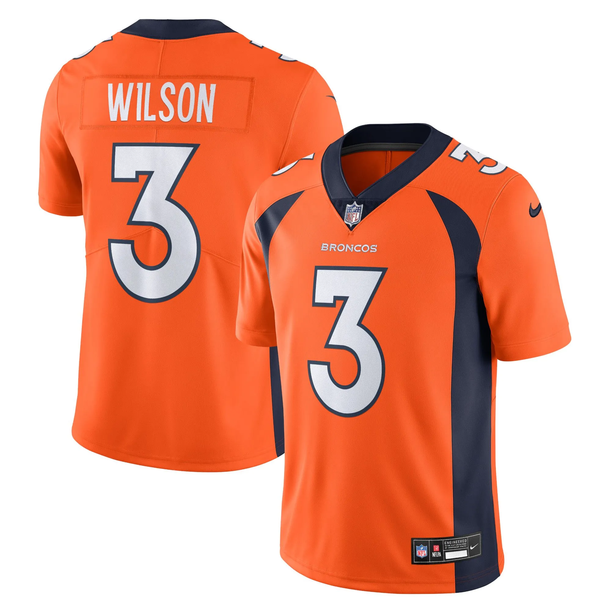 Russell Wilson Denver Broncos   Vapor Untouchable Limited Jersey - Orange