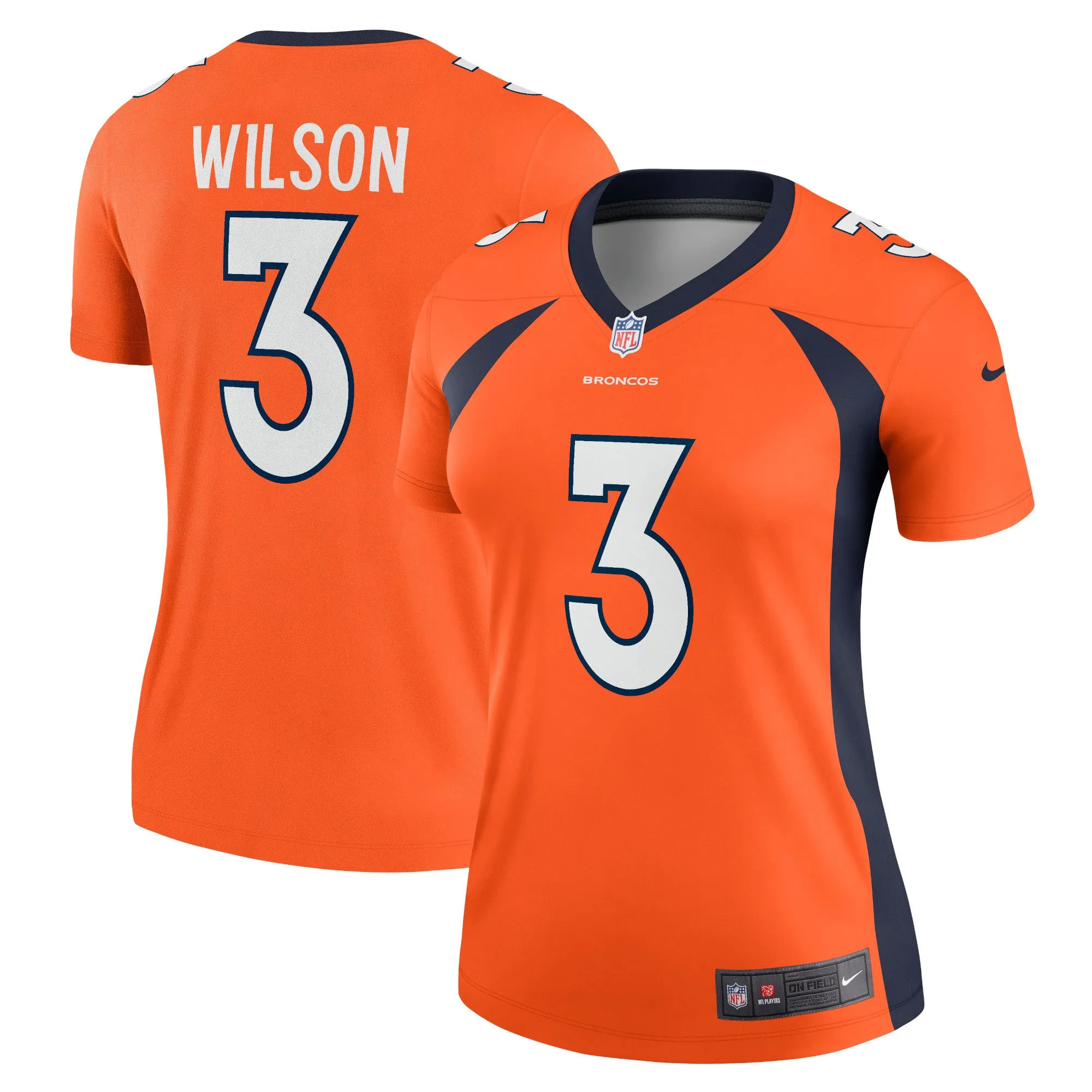 Russell Wilson Denver Broncos  Women's Alternate Legend Jersey - Orange