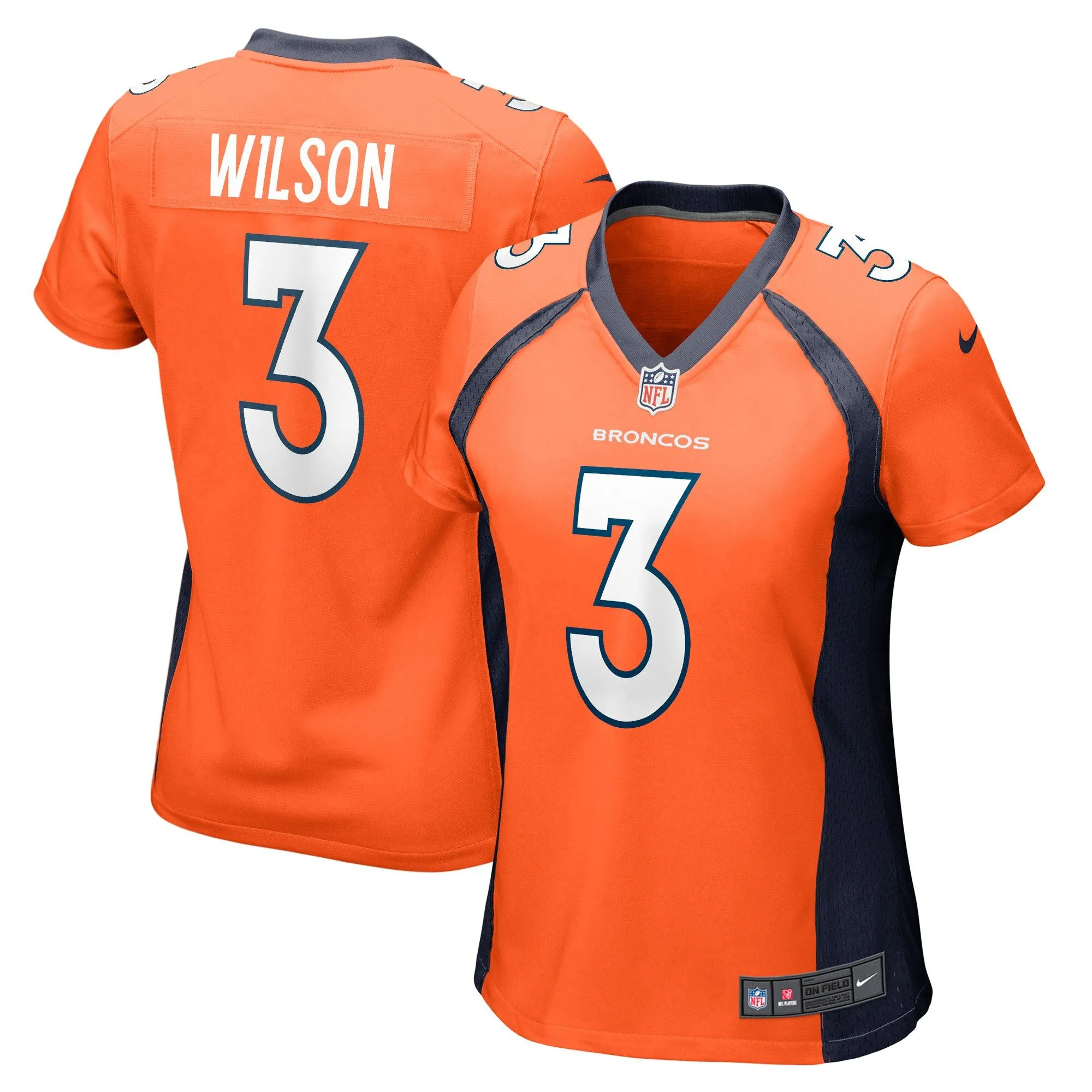 Russell Wilson Denver Broncos  Women's Player Jersey - Orange