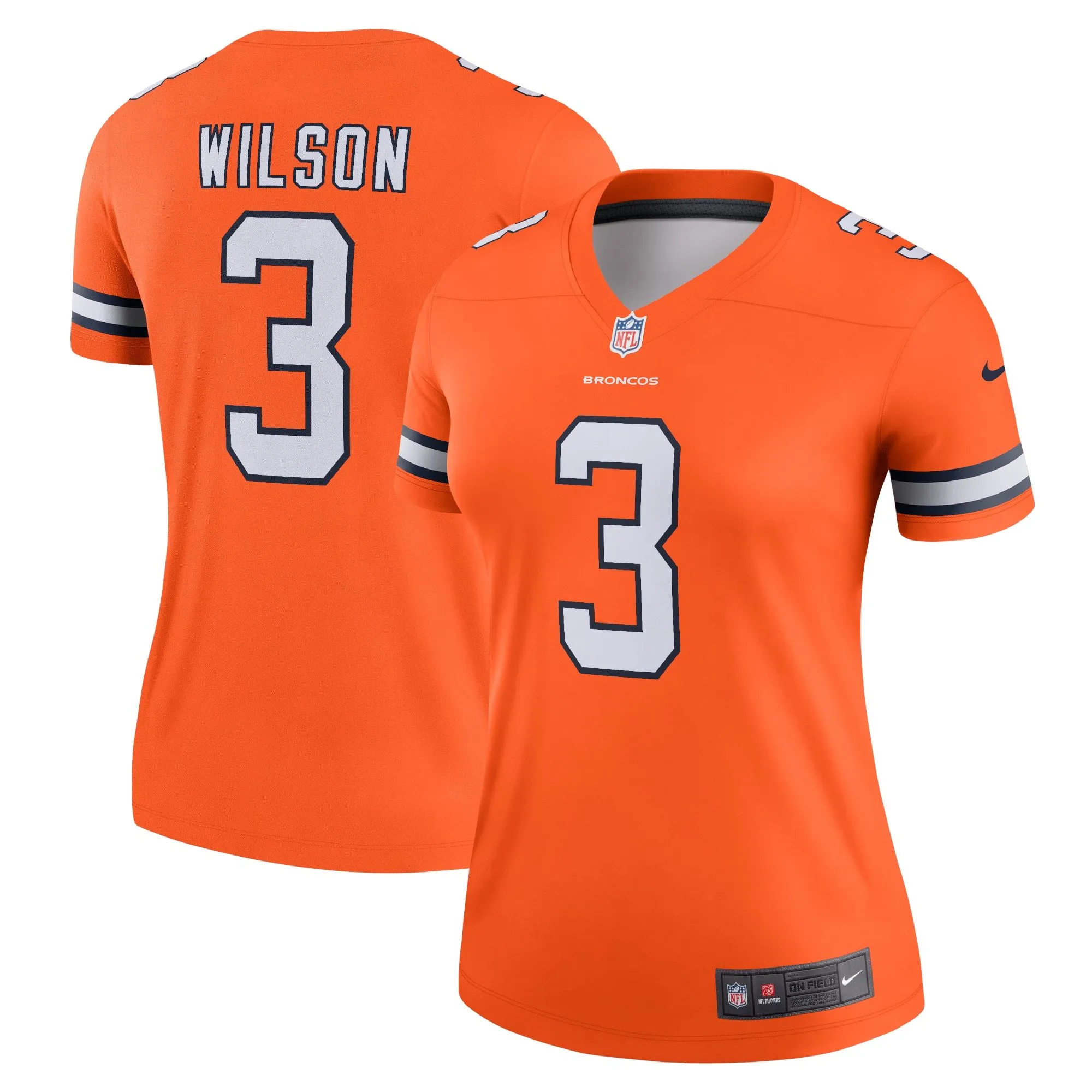 Russell Wilson Denver Broncos  Women's Team Alternate Legend Jersey - Orange