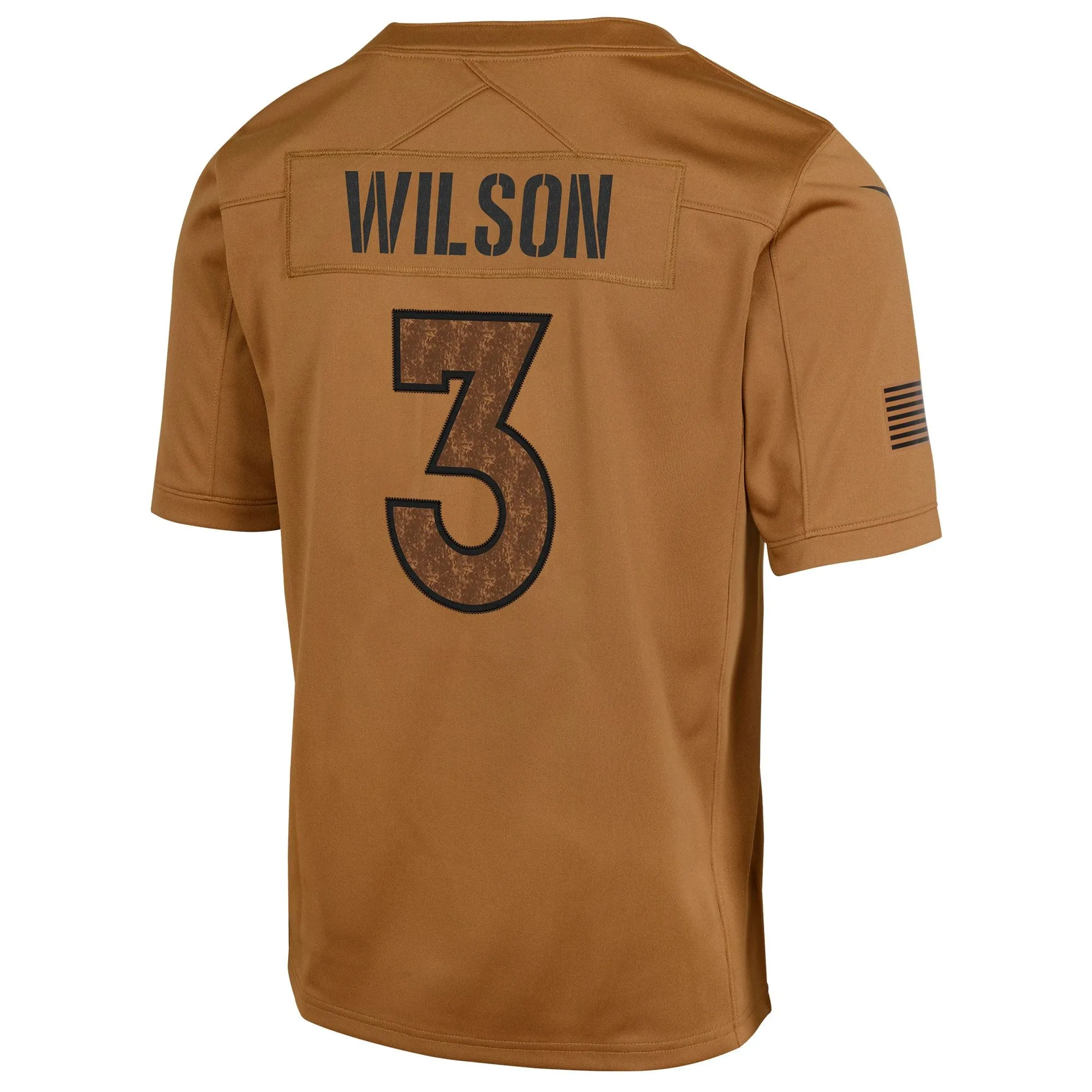 Russell Wilson Denver Broncos  Youth 2023 Salute To Service Limited Jersey - Brown