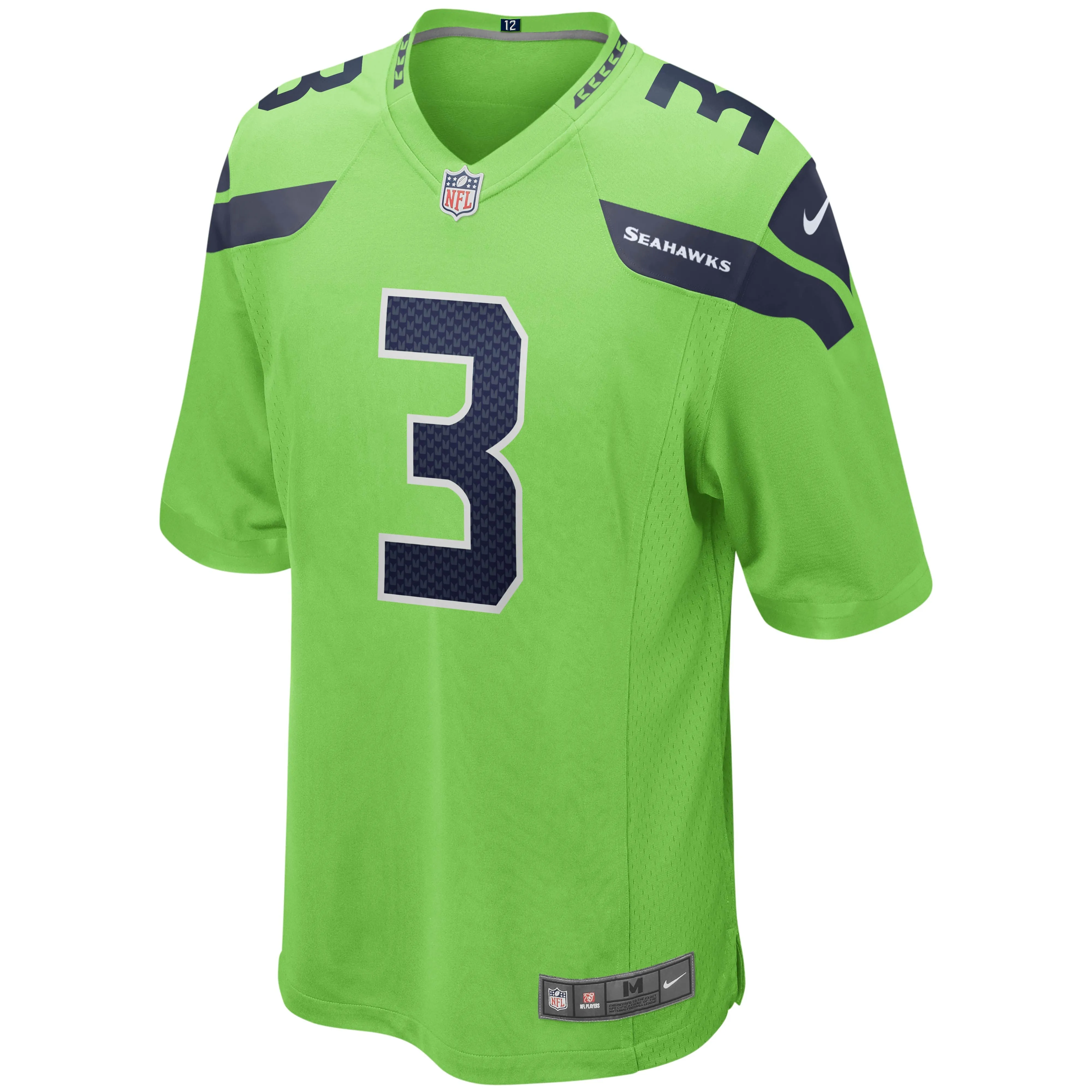 Russell Wilson Seattle Seahawks  Alternate Game Jersey - Neon Green