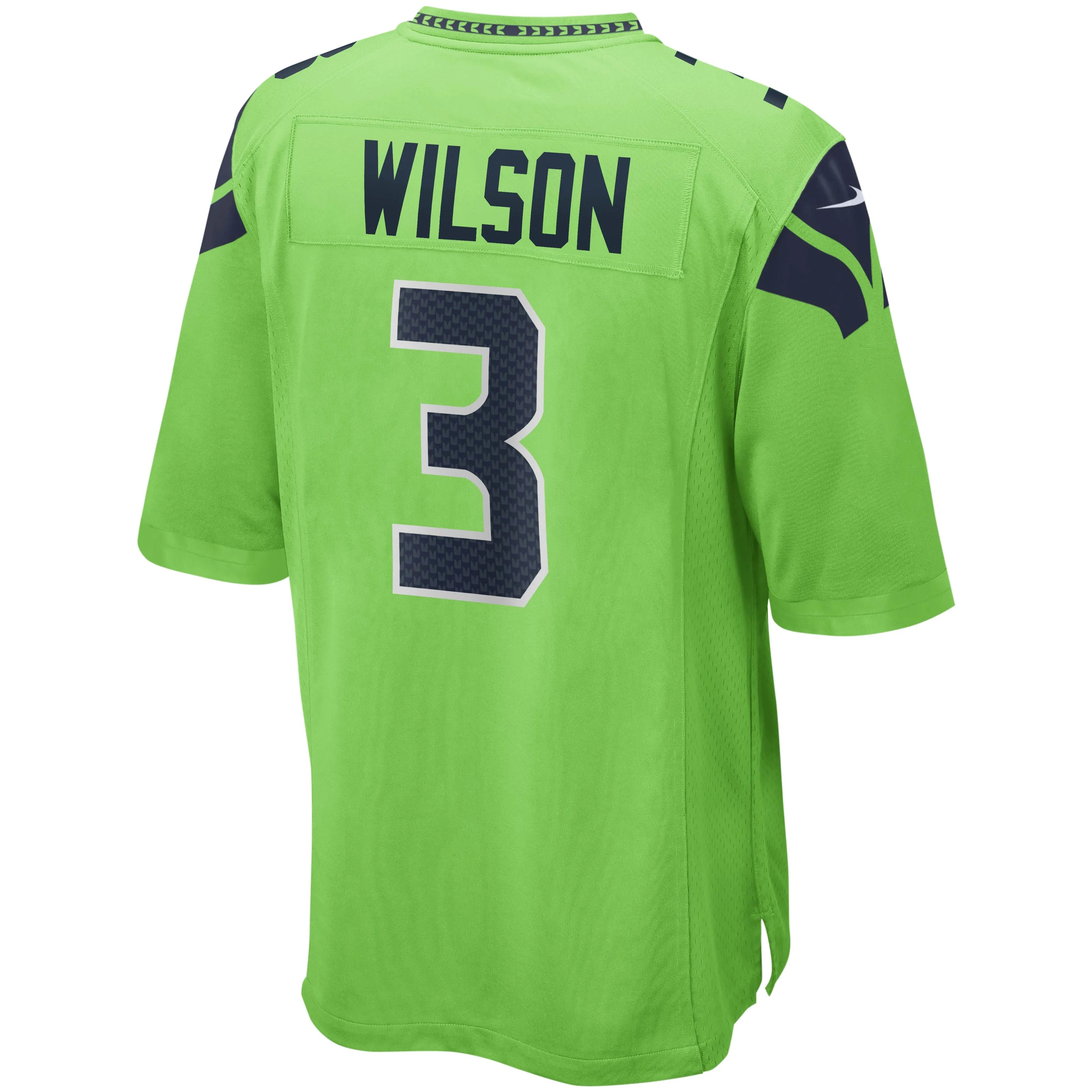 Russell Wilson Seattle Seahawks  Alternate Game Jersey - Neon Green