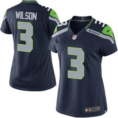 Russell Wilson Seattle Seahawks  Women's Game Player Jersey - College Navy