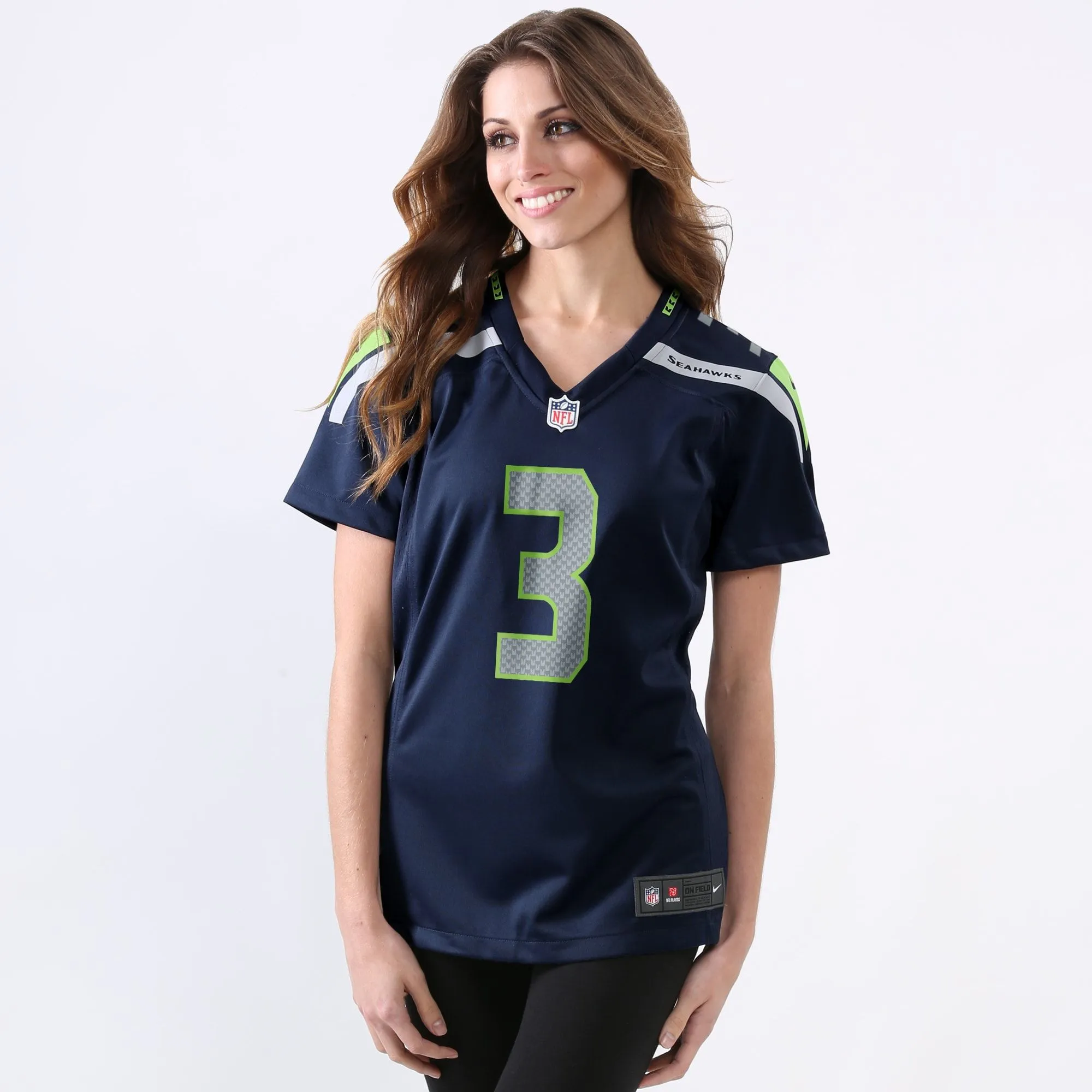 Russell Wilson Seattle Seahawks  Women's Game Player Jersey - College Navy