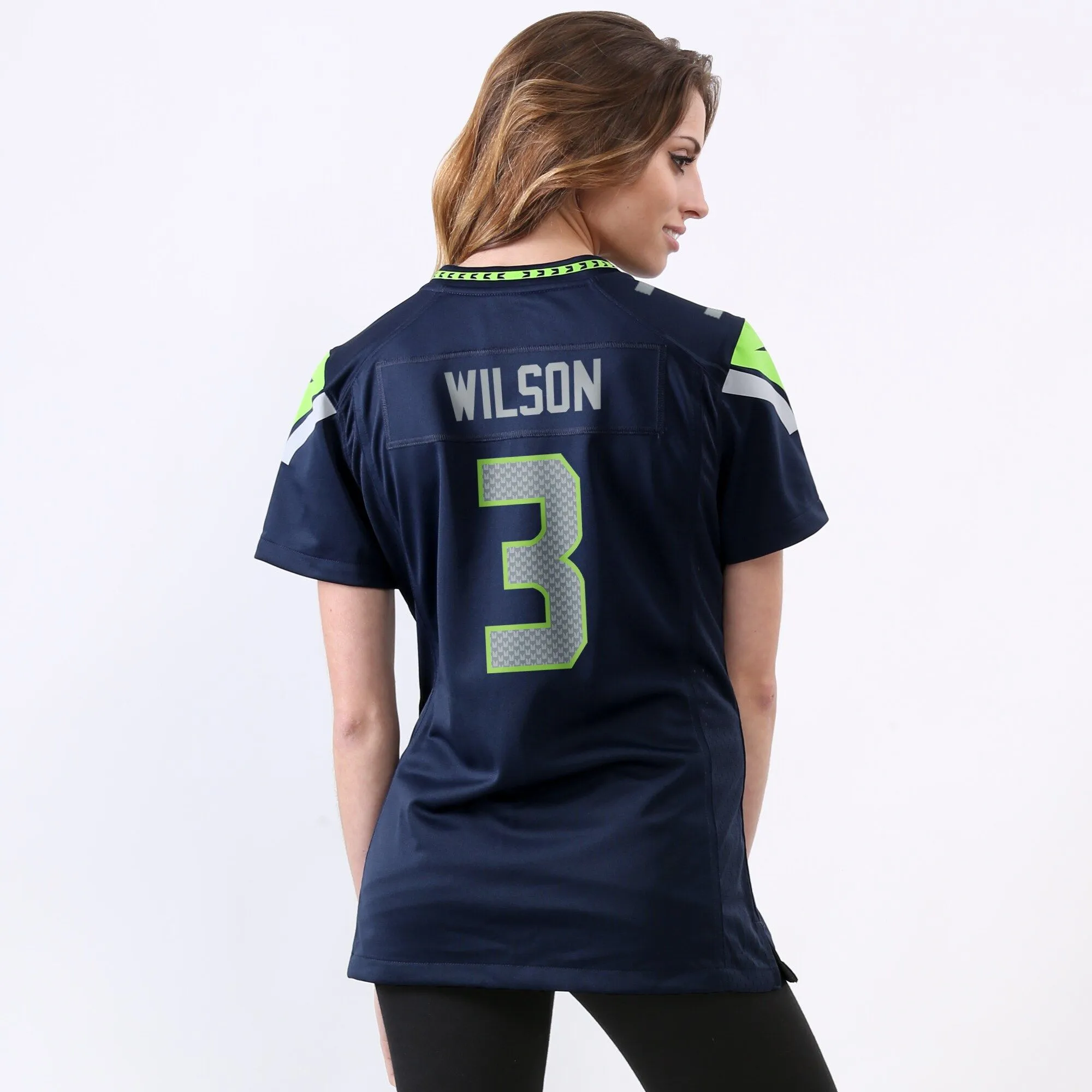 Russell Wilson Seattle Seahawks  Women's Game Player Jersey - College Navy