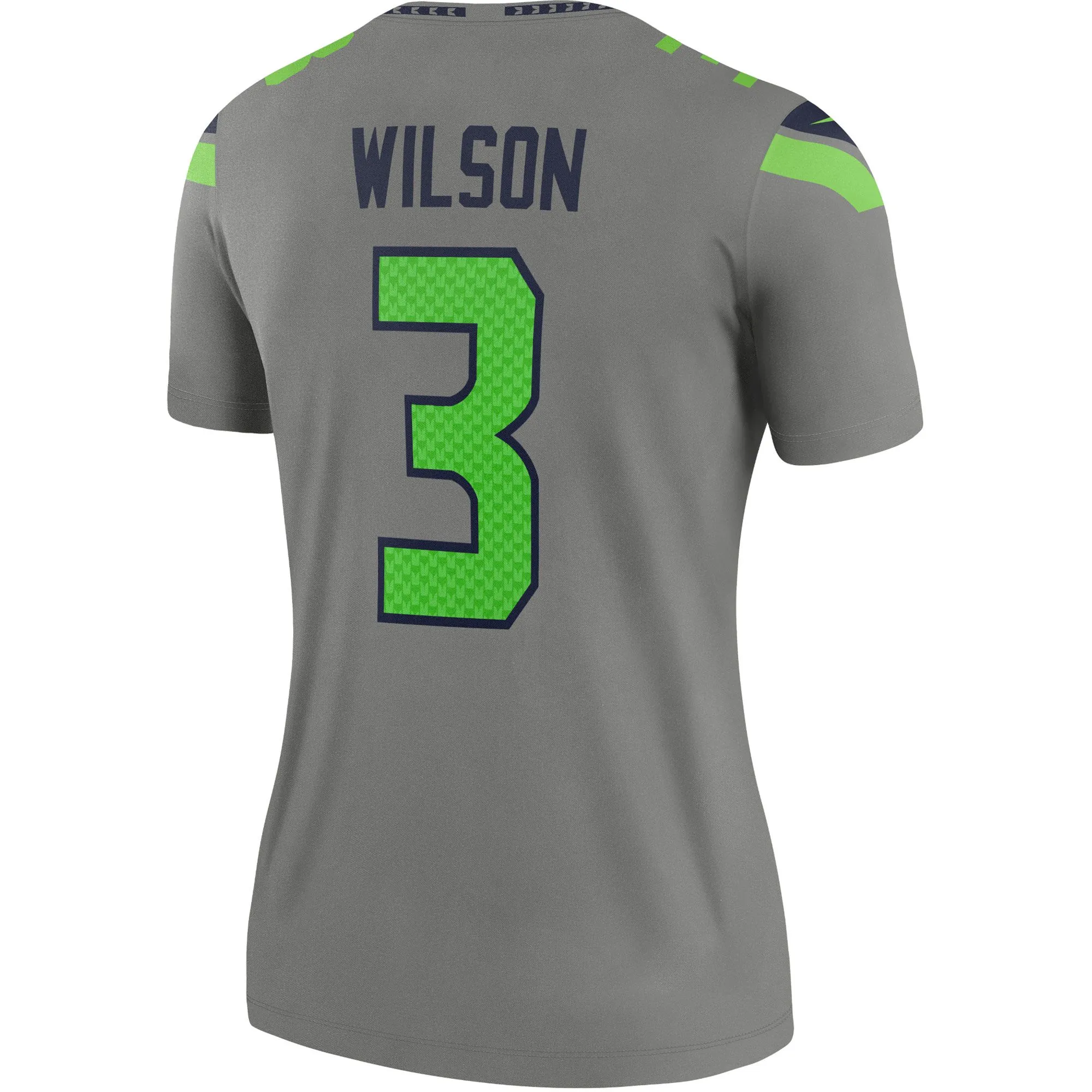 Russell Wilson Seattle Seahawks  Women's Inverted Legend Jersey - Gray