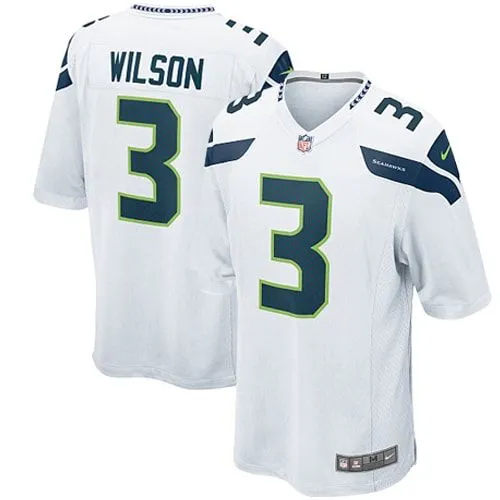 Russell Wilson Seattle Seahawks  Youth Game Jersey - White