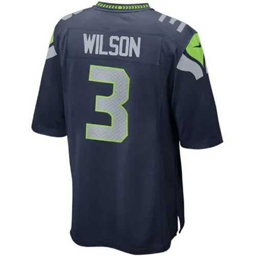 Russell Wilson Seattle Seahawks  Youth Team Color Game Jersey - College Navy