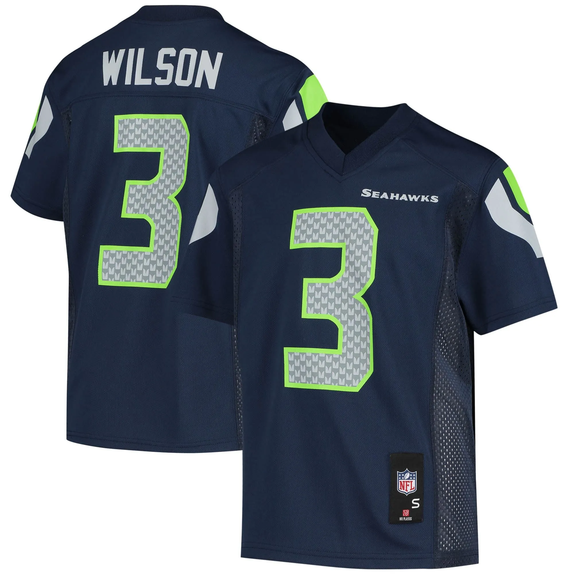 Russell Wilson Seattle Seahawks Youth Replica Player Jersey - College Navy