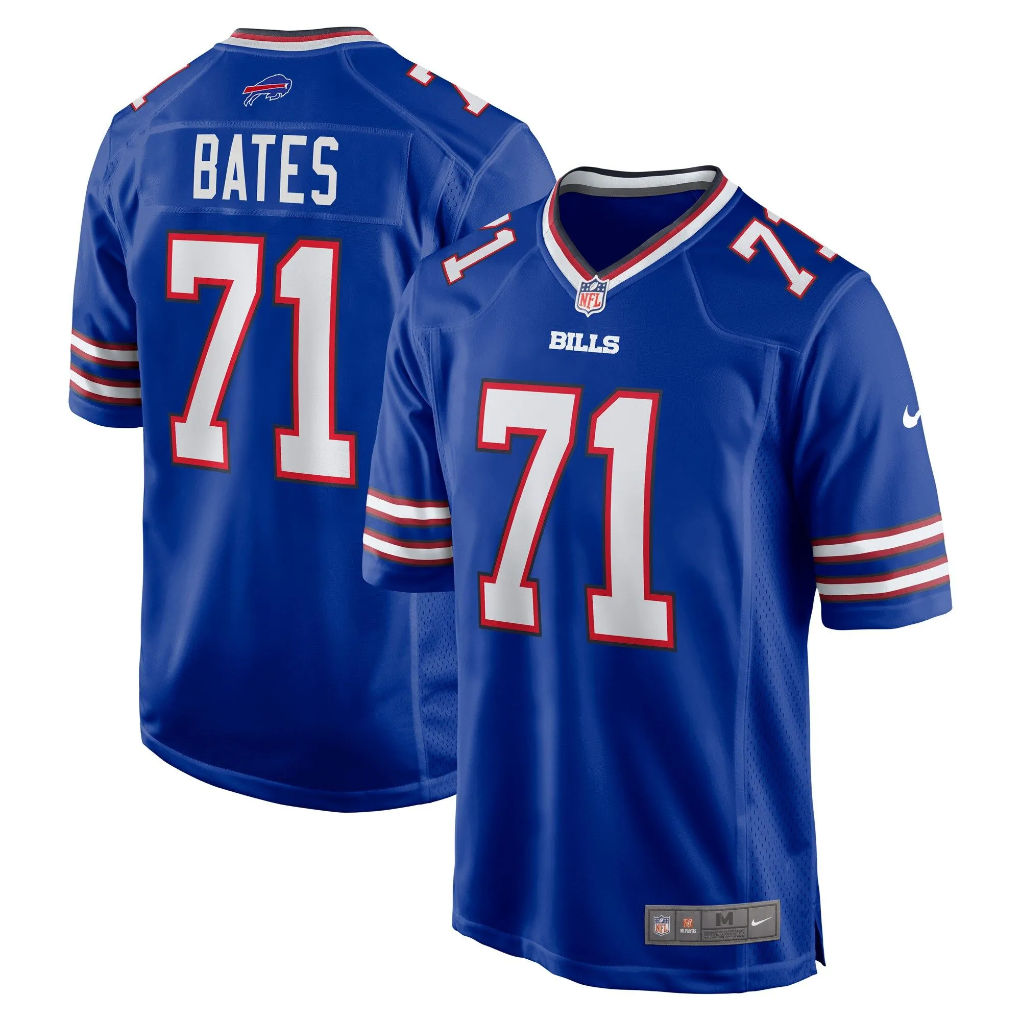 Ryan Bates Buffalo Bills  Game Player Jersey - Royal