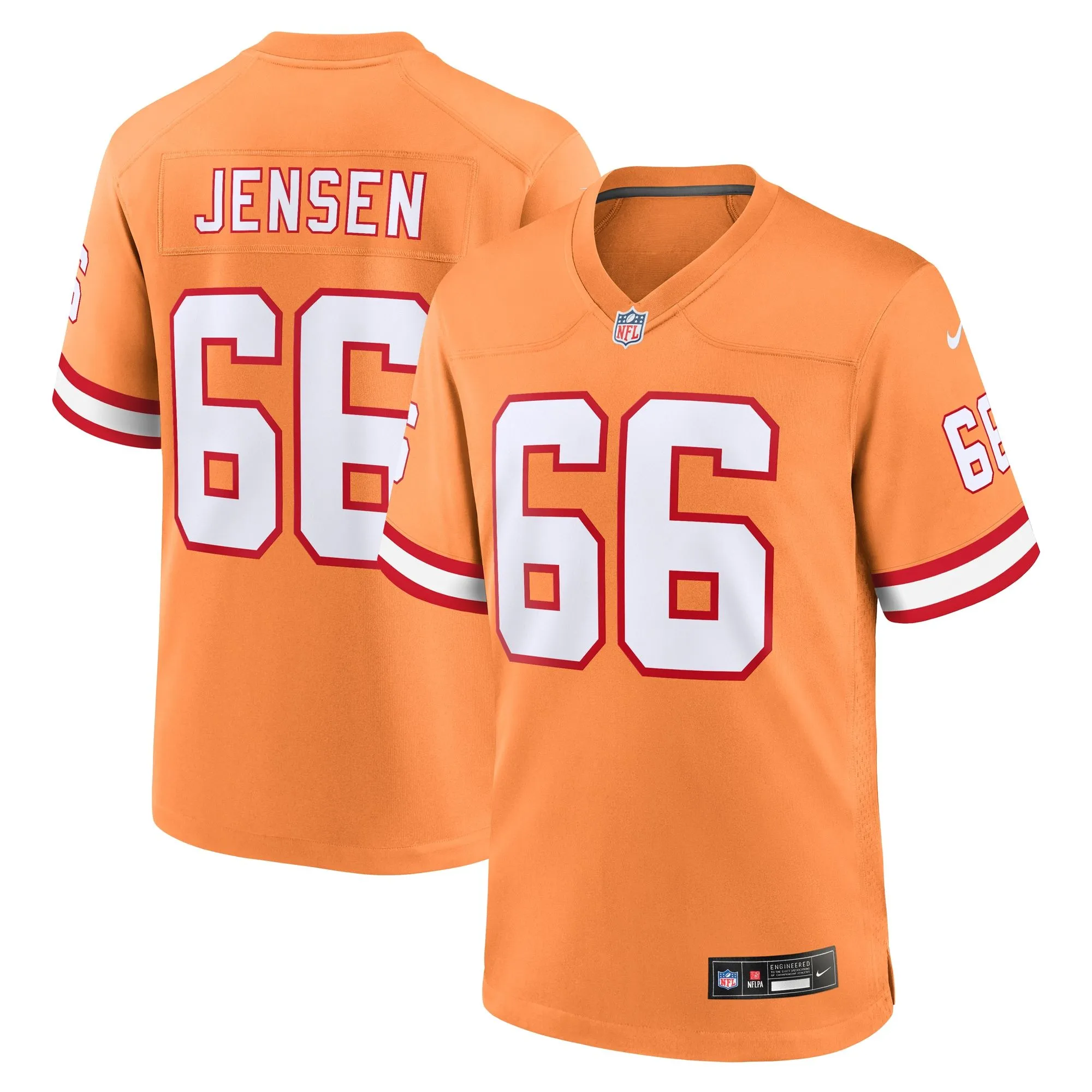 Ryan Jensen Tampa Bay Buccaneers  Throwback Game Jersey - Orange