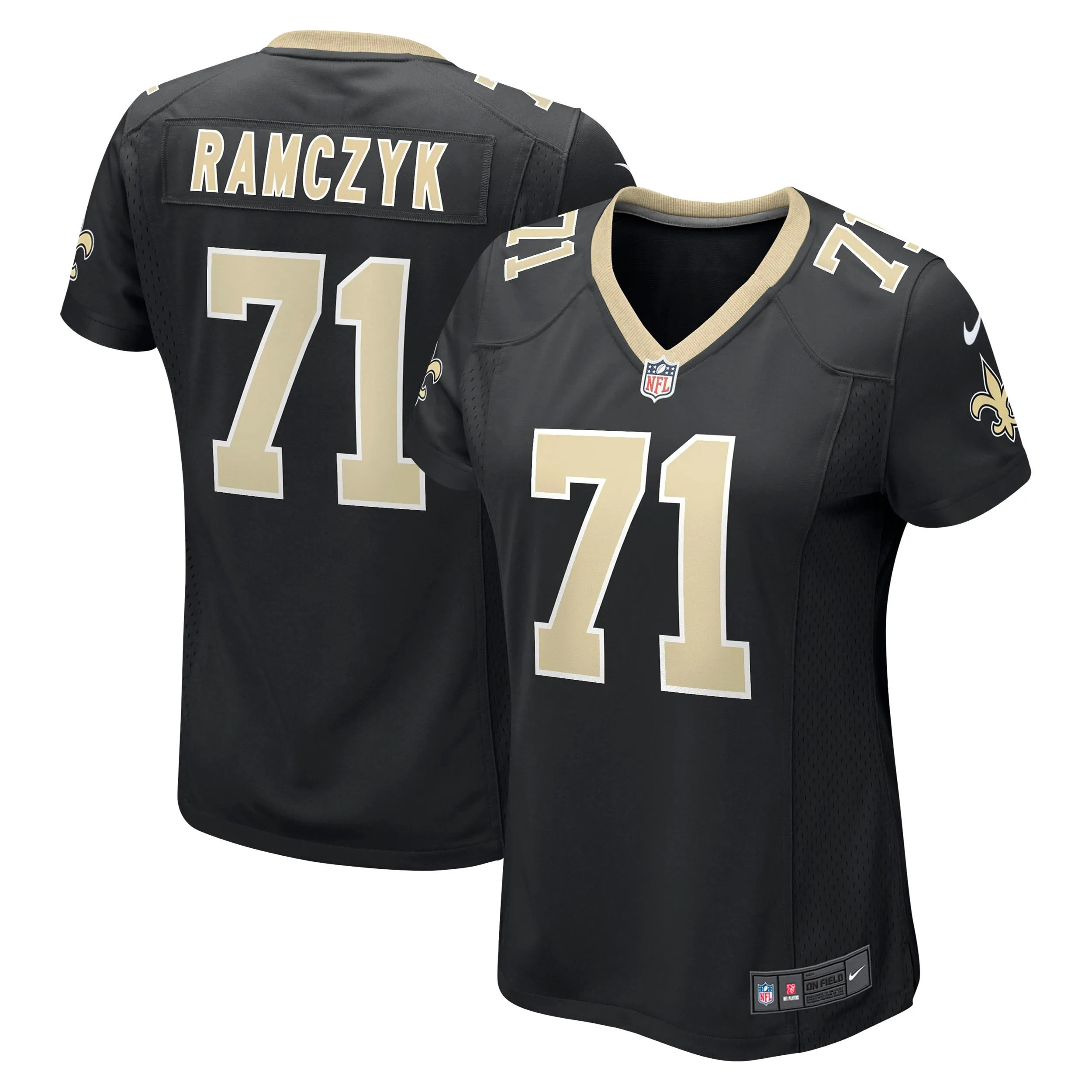 Ryan Ramczyk New Orleans Saints  Women's Game Jersey - Black