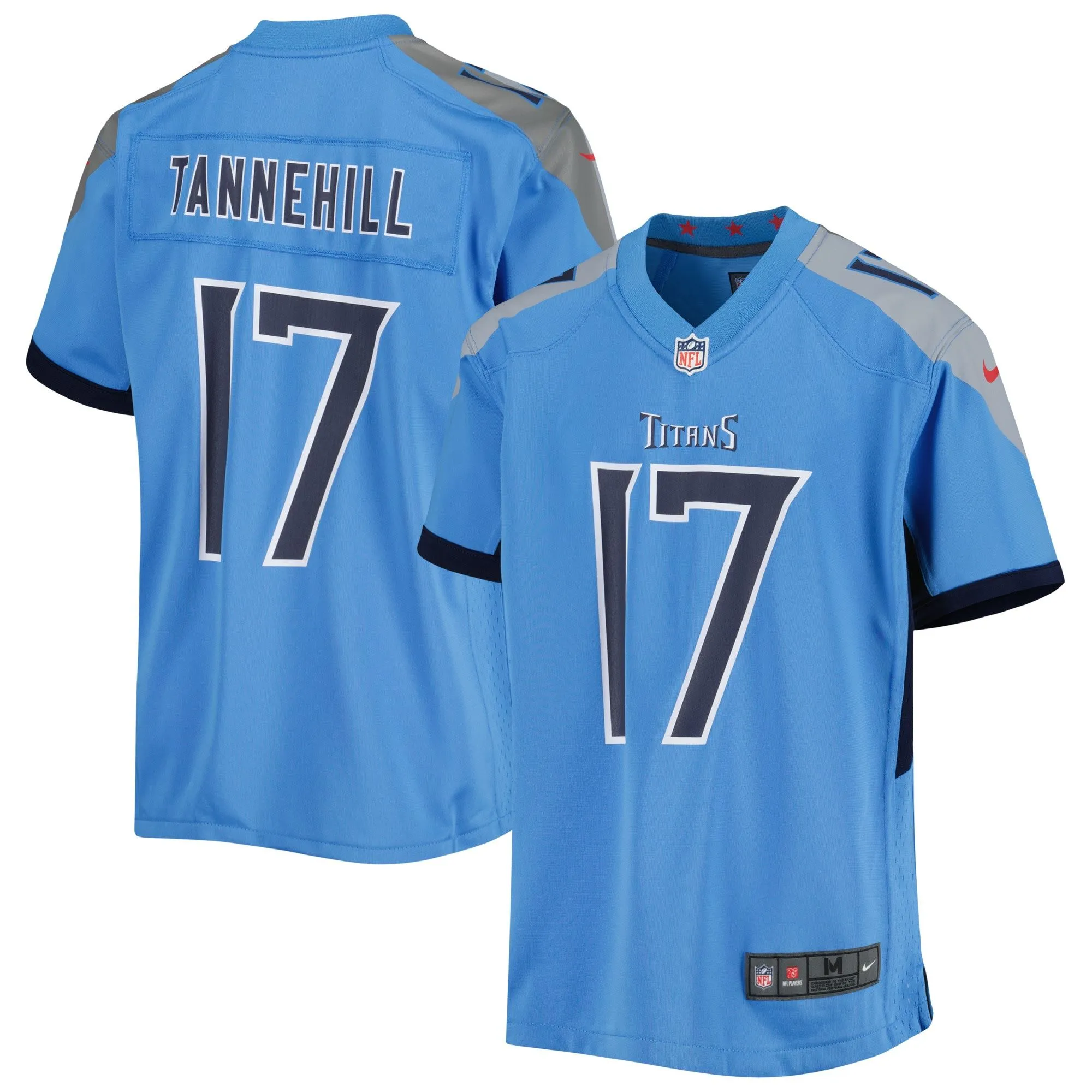 Ryan Tannehill Tennessee Titans  Youth Game Jersey - Light Blue