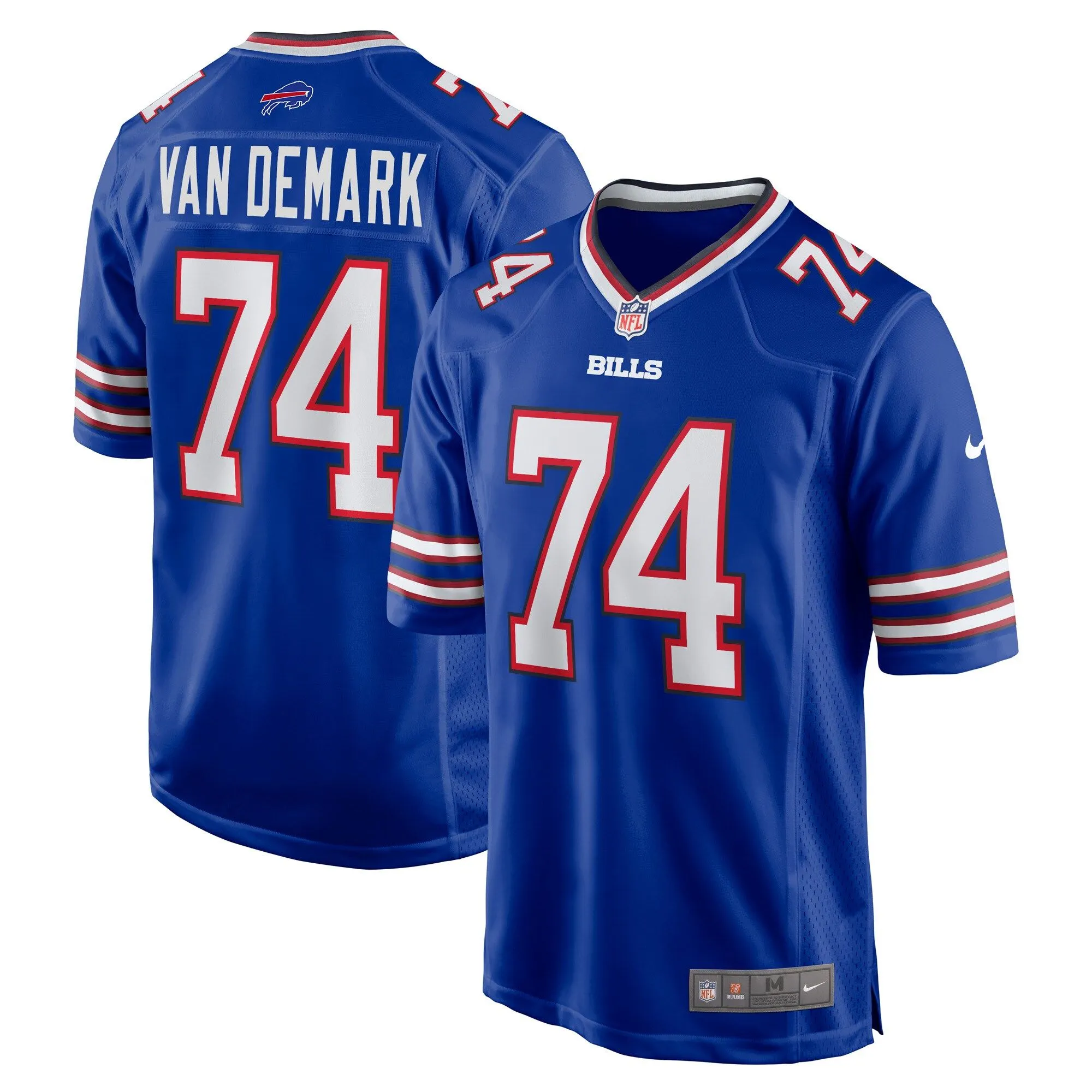 Ryan Van Demark Buffalo Bills  Game Player Jersey - Royal