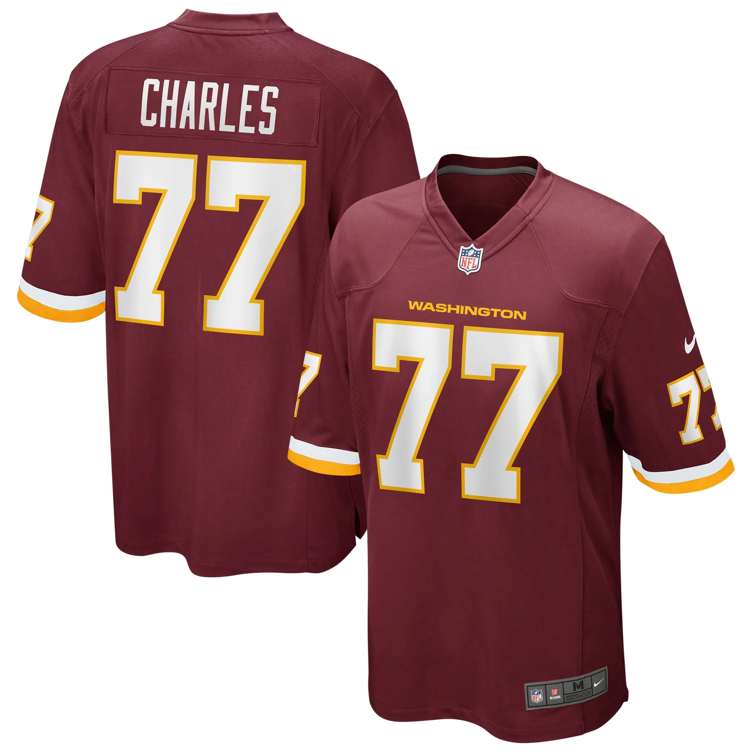 Saahdiq Charles Washington Football Team  Game Player Jersey - Burgundy